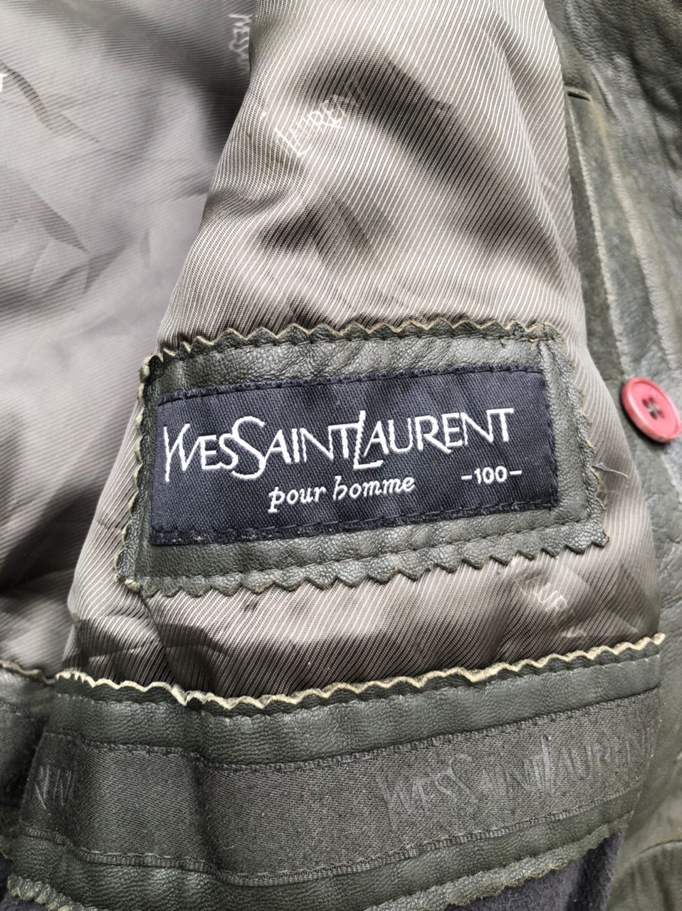 Yves Saint Laurent Vintage YSL Yves Saint Laurent Fur Leather Jacket Size US L / EU 52-54 / 3 - 5 Thumbnail