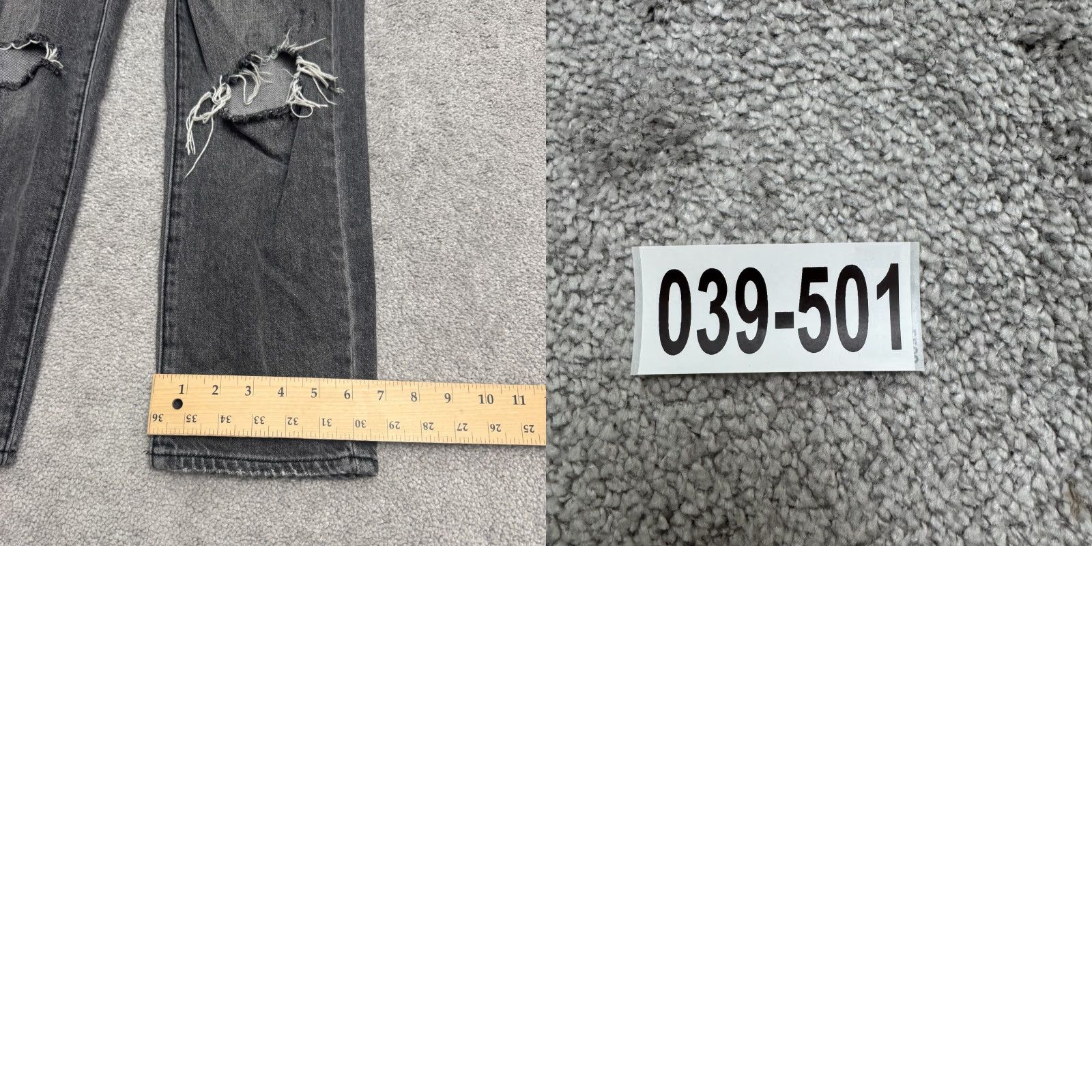 Urban Outfitters BDG Urban Outfitters Button Fly Slim Fit Denim Jeans Womens 28 Black Distressed Vintage No Size 28" / US 6 / IT 42 - 10 Thumbnail