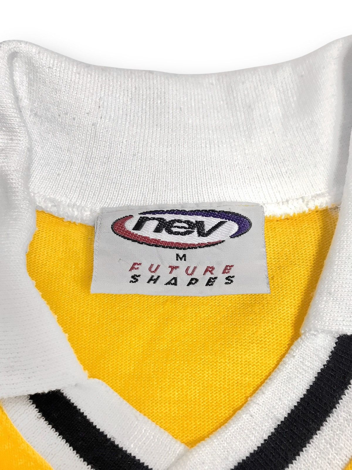 Vintage 90s Nev Future Shapes Two Tone Vintage Polo Shirt Size US M / EU 48-50 / 2 - 6 Thumbnail