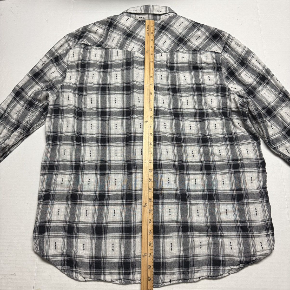 Lucky Brand LUCKY BRAND Dobby Plaid Snap Button Western Shirt Size US XL / EU 56 / 4 - 14 Thumbnail
