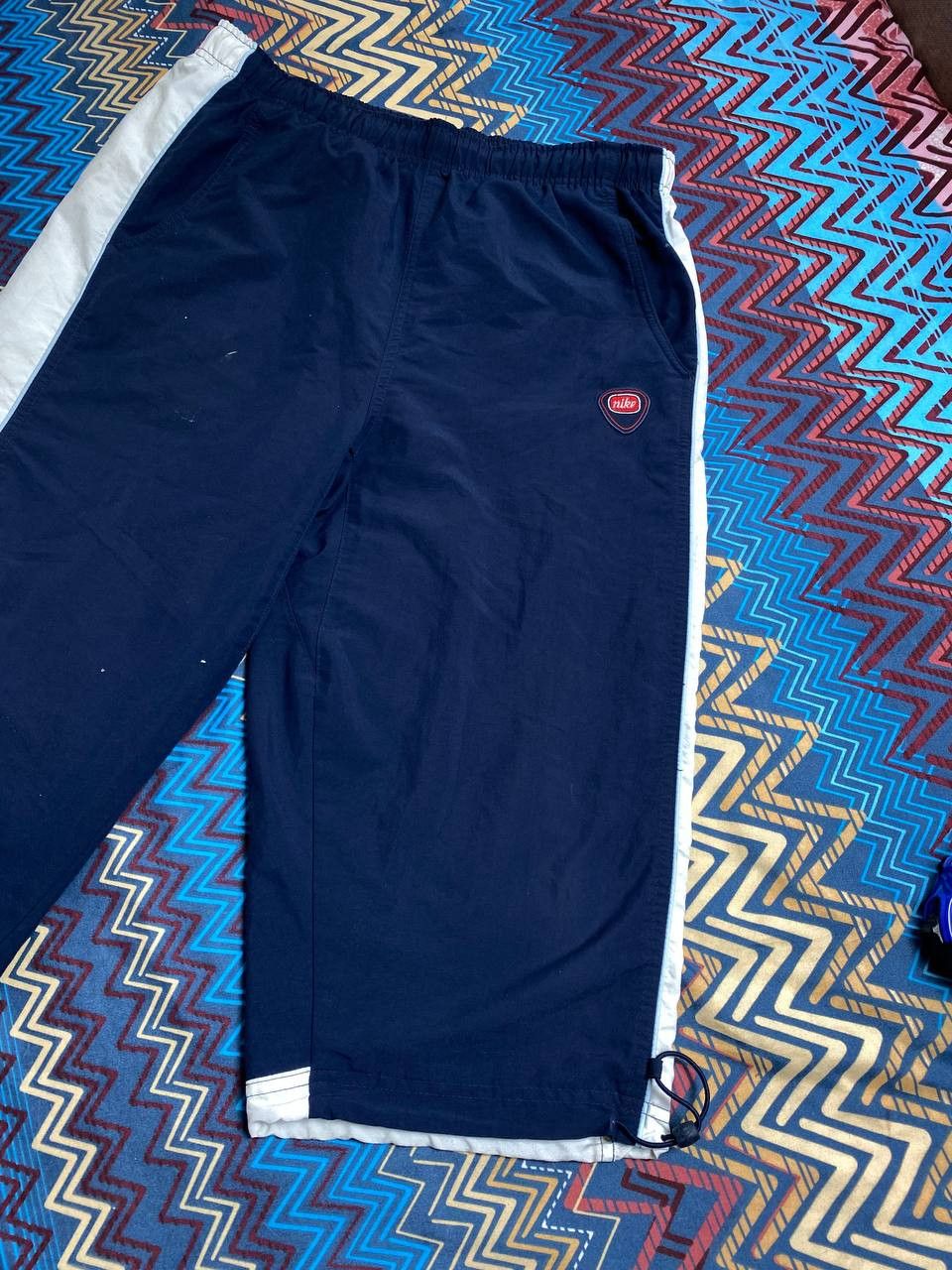 Nike × Vintage Vintage Y2K Nike Swoosh Striped Shorts Size US 32 / EU 48 - 7 Thumbnail