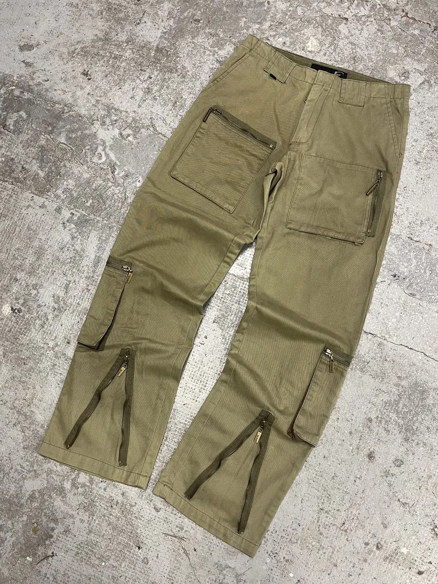 Just Cavalli SS2005 Cavalli Olive Military Multi Zips Cargo Pants Size US 30 / EU 46 - 12 Thumbnail