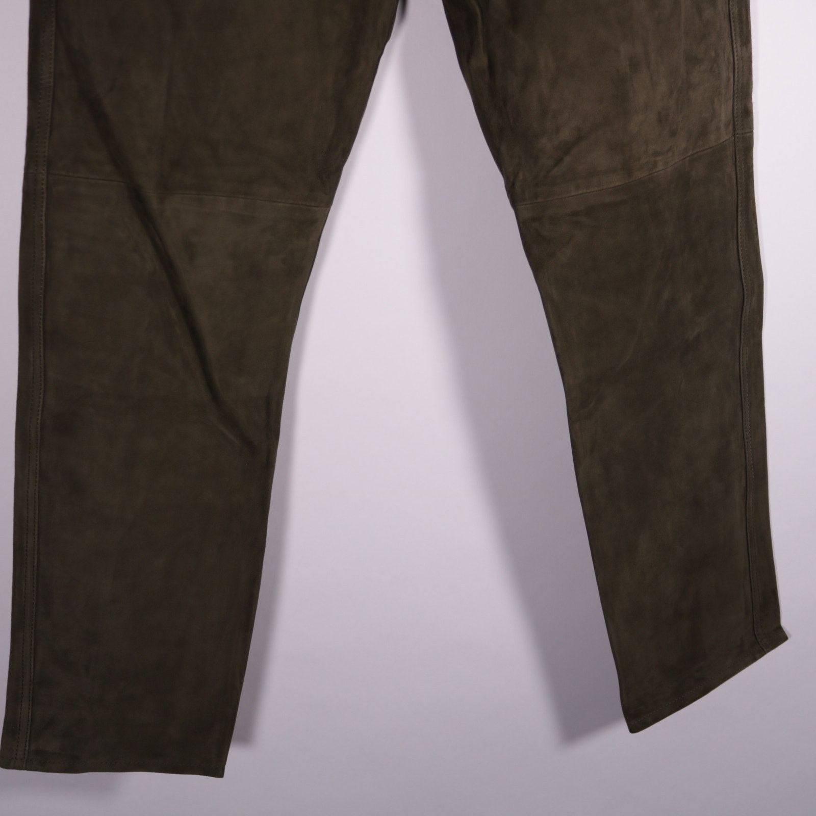 Brunello Cucinelli AJMONE Suede Nubuck Leather Pants Size 44 Brand New Size US 28 / EU 44 - 4 Thumbnail