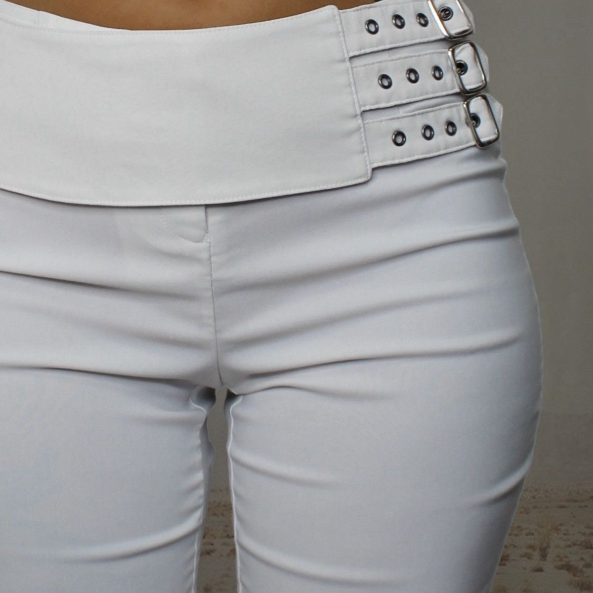 Other 🐇WHITE BELT PANTS🐇 Size 28" / US 6 / IT 42 - 4 Thumbnail