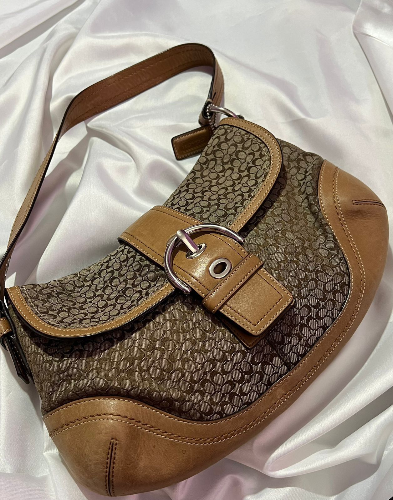Coach Vintage Y2k Coach Mini Signature Soho Shoulder Buckle Bag