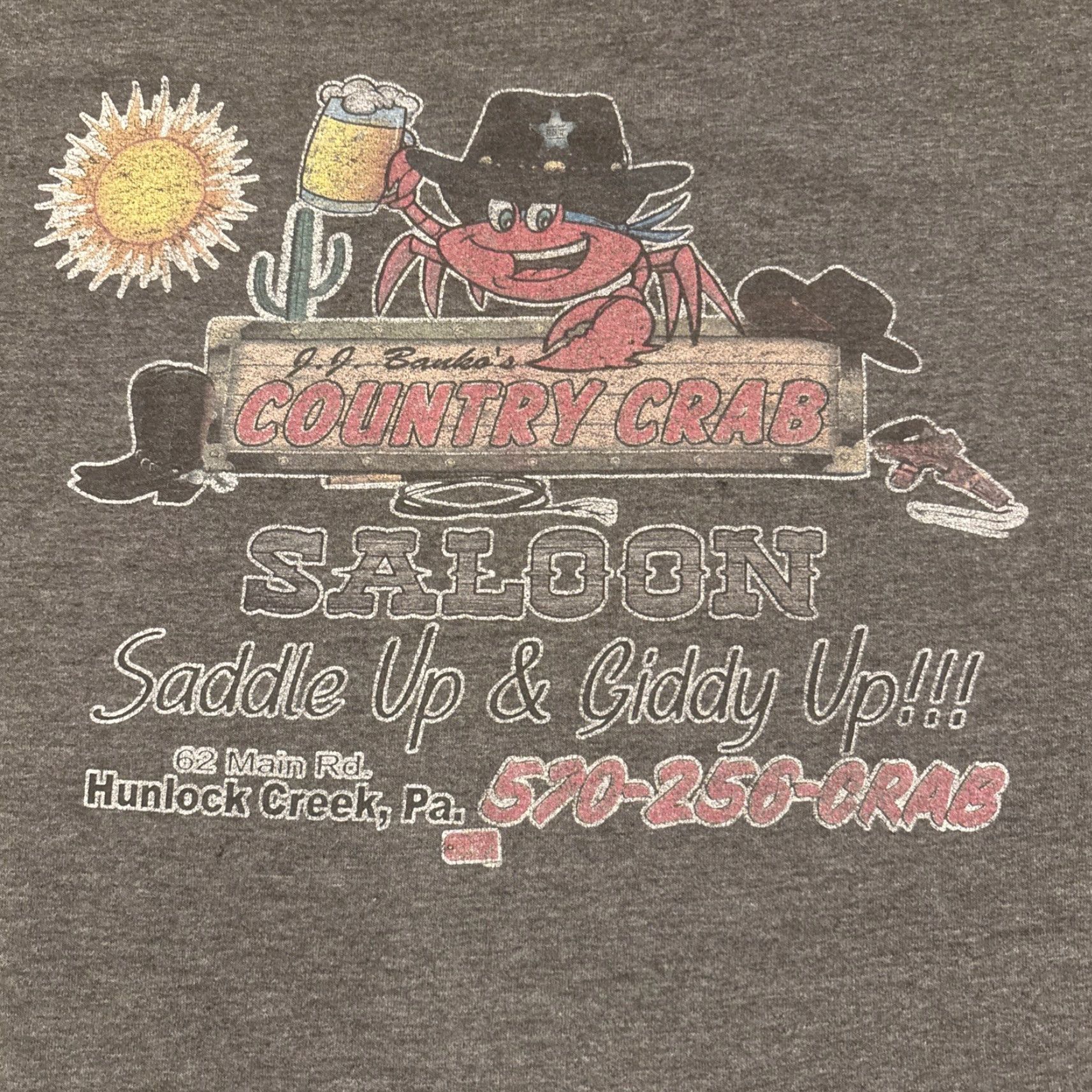 Vintage VINTAGE Distressed J.J. Banko’s Restaurant Hunlock Creek W Nanticoke Pa T Shirt Mens XL Gray Restaurant Seafood NEPA 90s (if applicable) Size US XL / EU 56 / 4 - 7 Thumbnail