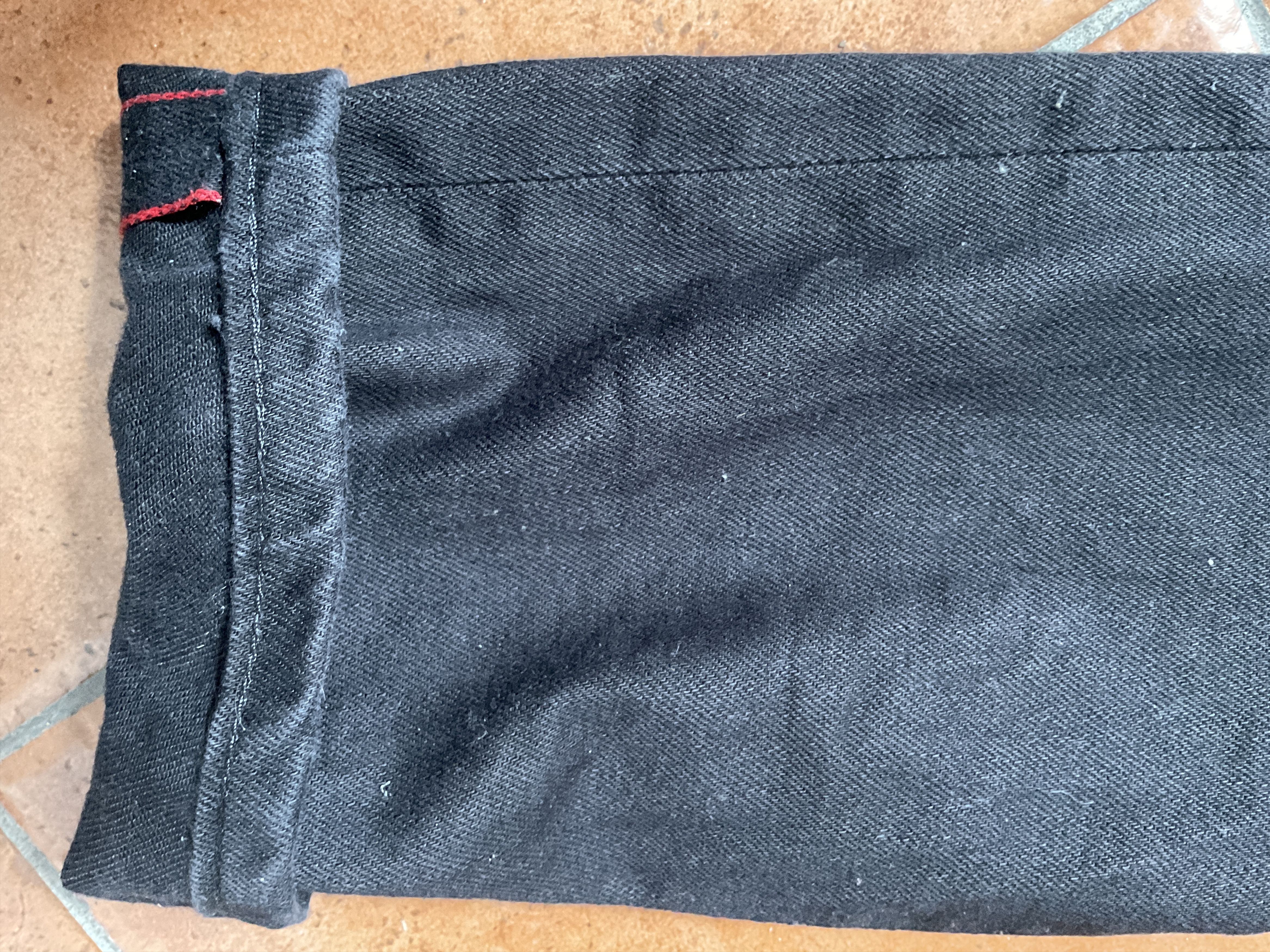 Naked & Famous Solid Black Selvedge Size US 29 - 5 Thumbnail
