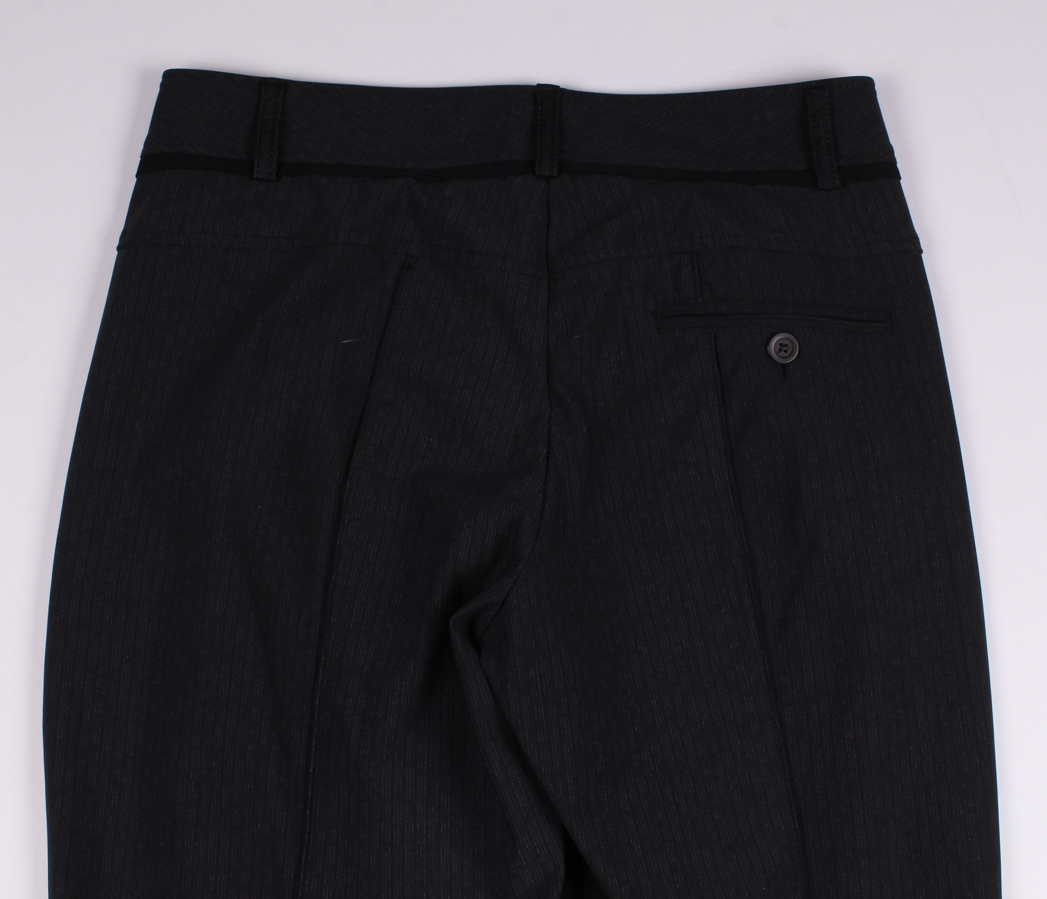 Marithe + Francois Girbaud Marithe Francois Girbaud Striped Straight Trousers Pants Size 28" / US 6 / IT 42 - 7 Thumbnail