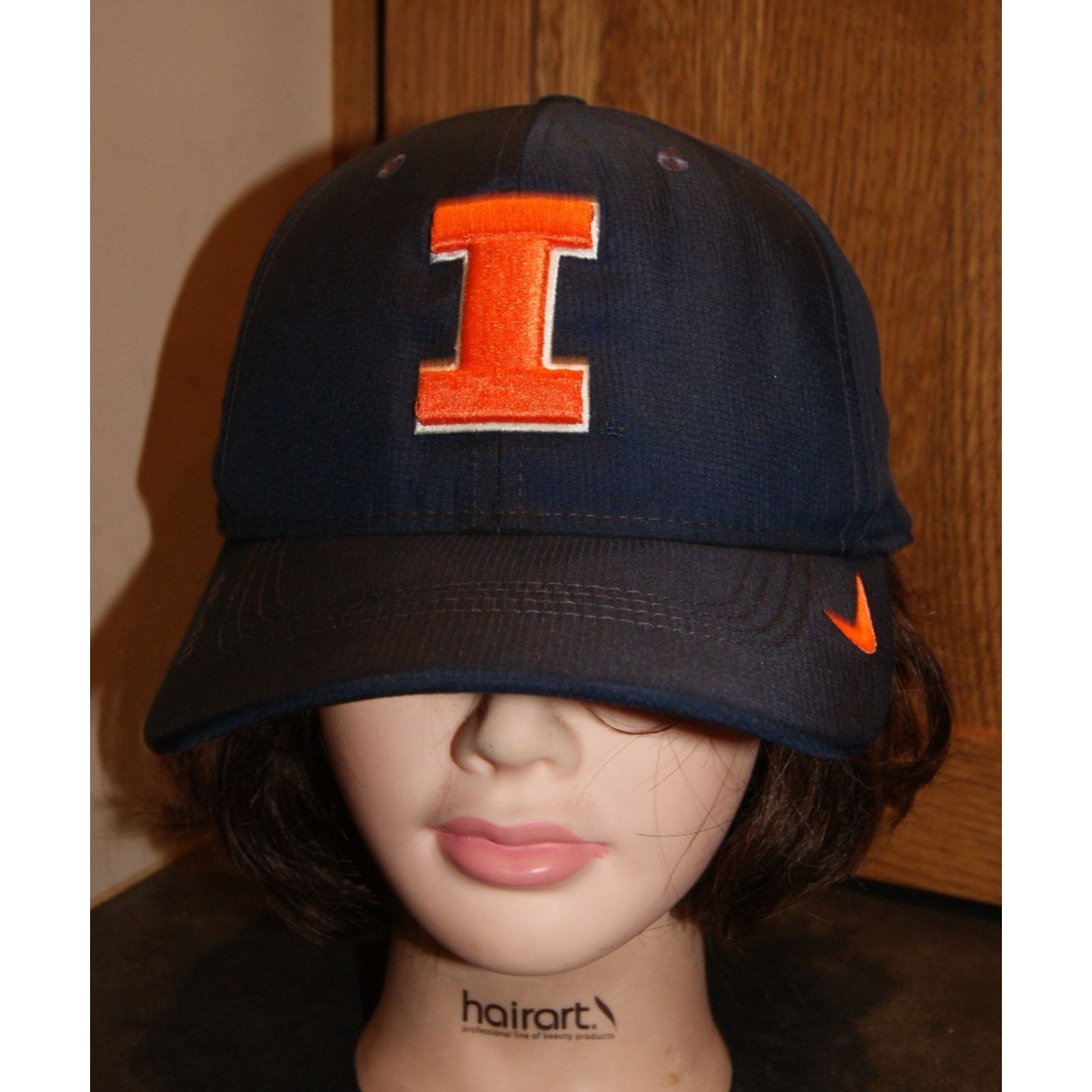Nike Illinois Fighting Illini Hat Cap Mens NCAA Nike Dri Fit Size ONE SIZE - 2 Thumbnail
