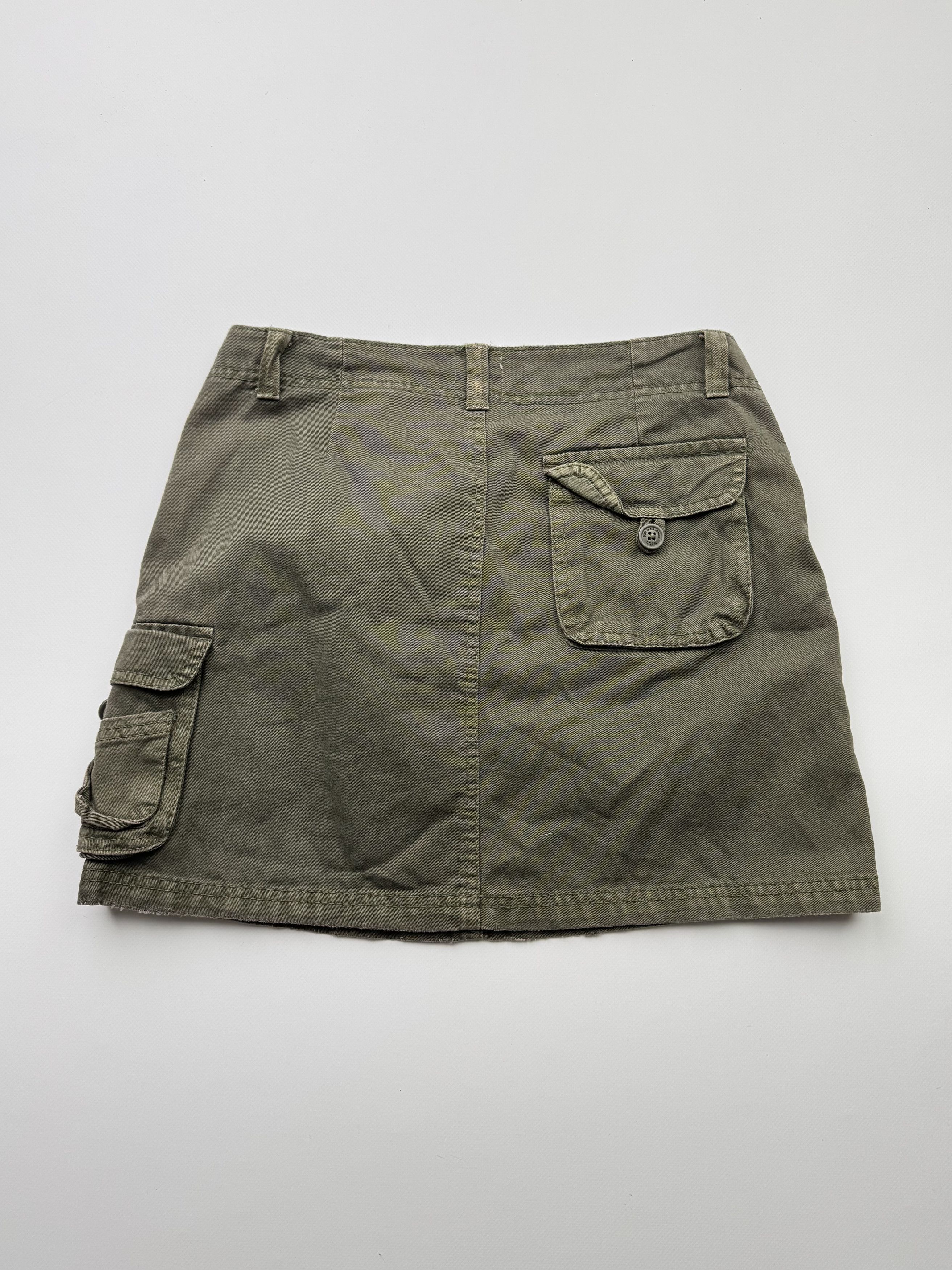 Vintage Vintage Cargo Mini Skirt B394(V164) Size 26" / US 2 / IT 38 - 4 Thumbnail