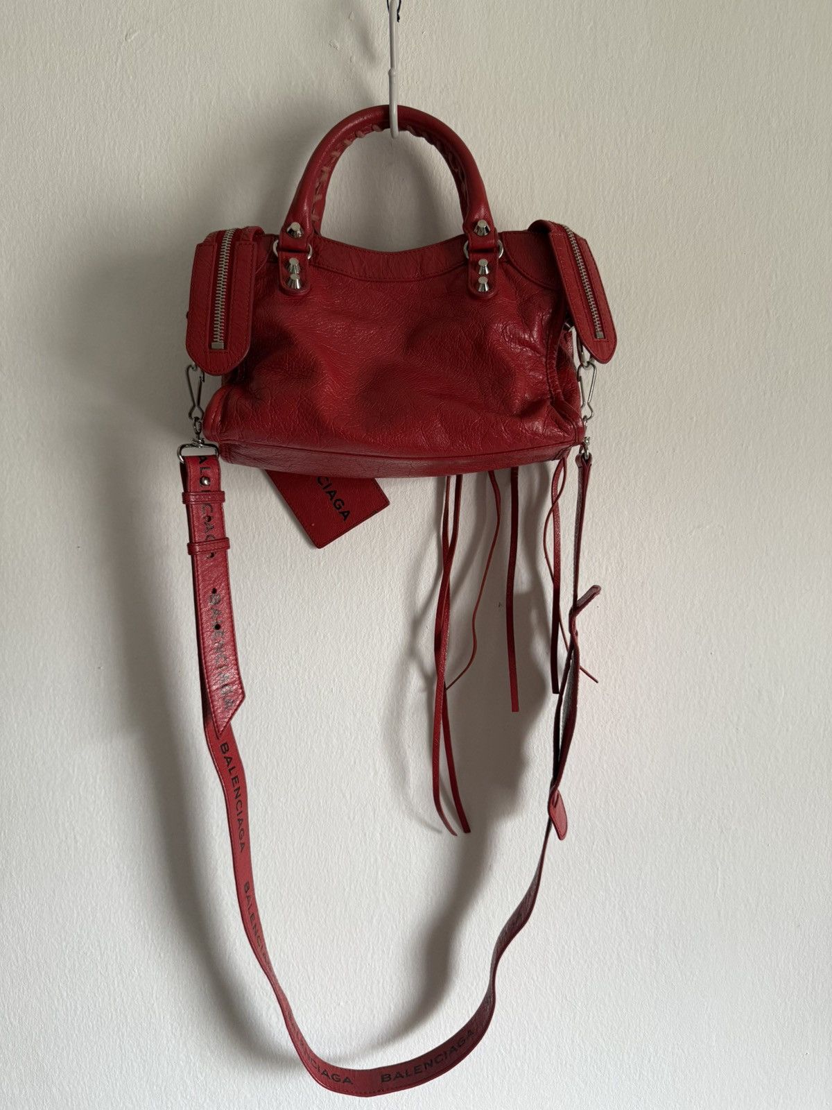 Balenciaga Balenciaga Classic Mini City Red lambskin Shoulder bag Size ONE SIZE - 9 Thumbnail