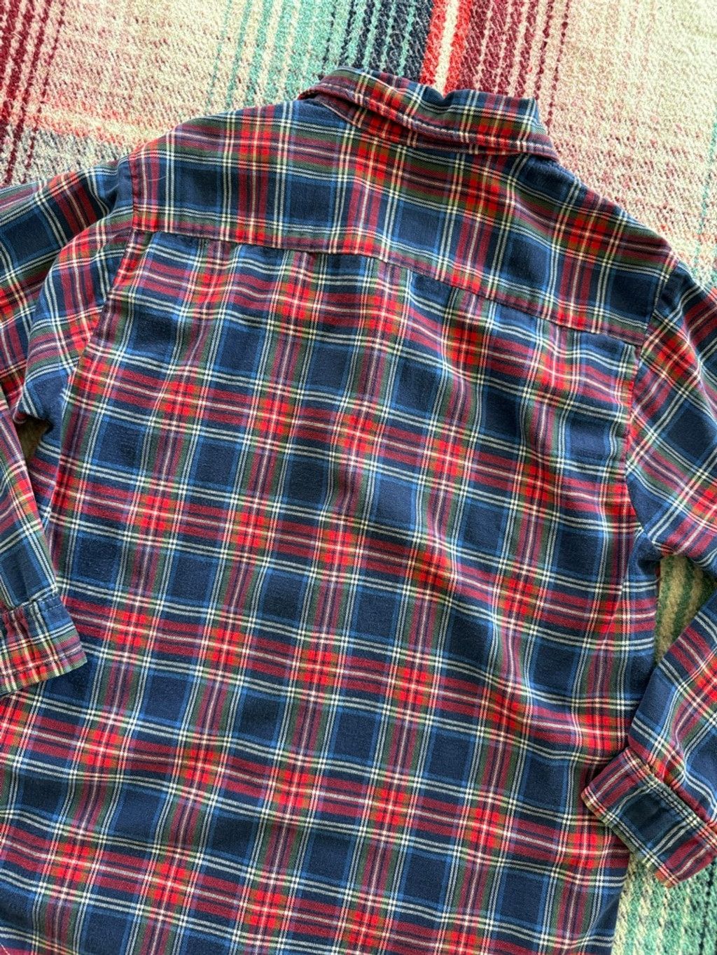 Vintage 70s Northway Blue/Red/Green Plaid Flannel L Size US L / EU 52-54 / 3 - 5 Thumbnail