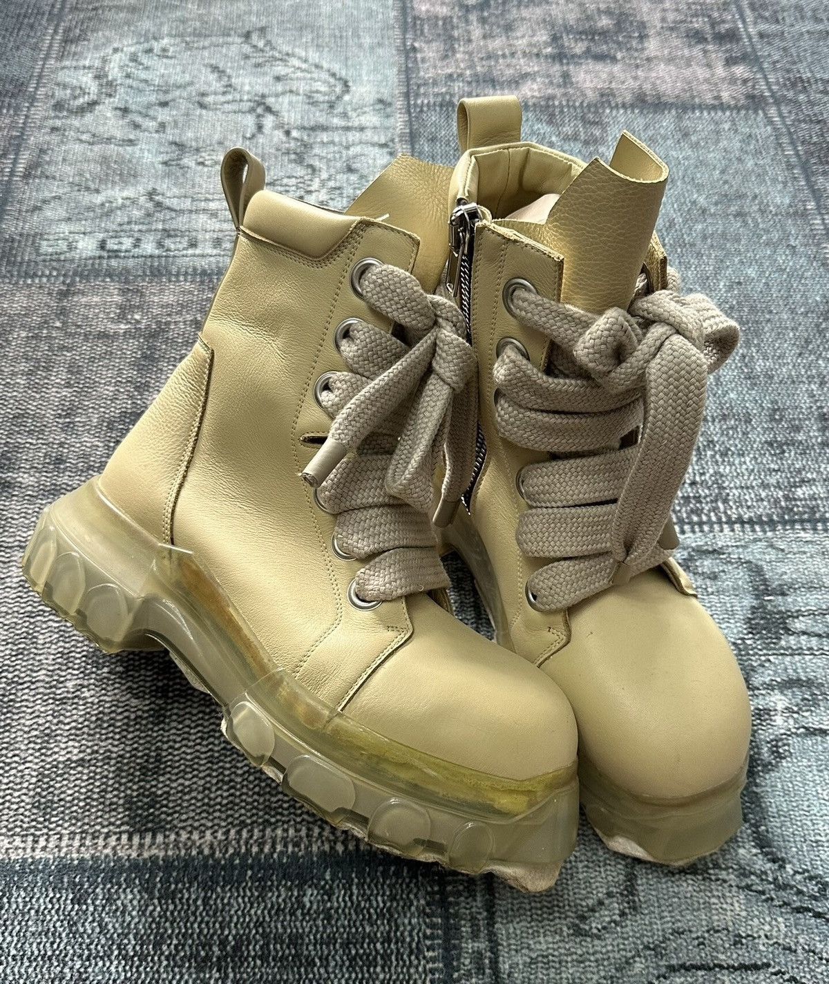 Rick Owens Rick Owens transparent octopus sole military boots Size US 7 / EU 40 - 2 Thumbnail