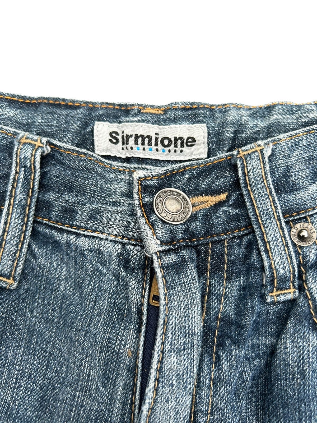 Kapital Vintage Skull Japanese Brand Sirmione Distressed Denim Jeans Size US 27 - 4 Thumbnail