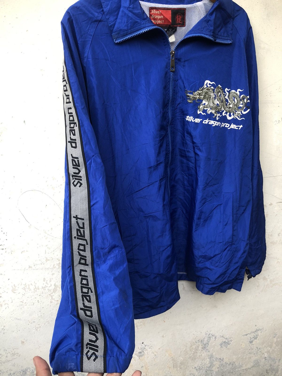 20471120 × If Six Was Nine × Japanese Brand Rare item Silver Dragon Project Big Logo Light Jacket Size US L / EU 52-54 / 3 - 3 Thumbnail