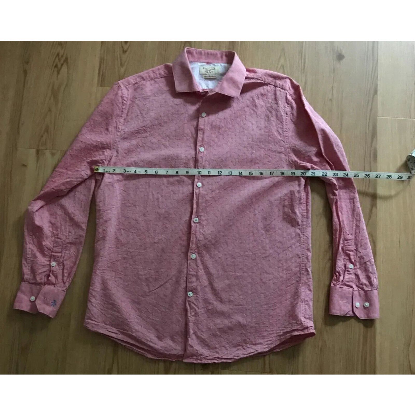 Original Penguin ORIGINAL PENGUIN DIAMOND PRINT RED 15.5 32/33 SLIM SHIRT Size US M / EU 48-50 / 2 - 8 Thumbnail