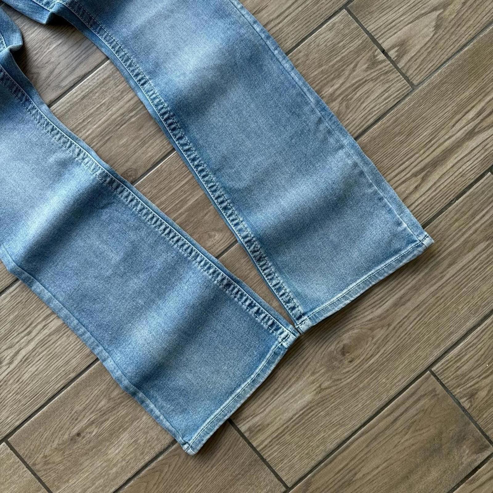 Other Y2K Sky Flared Denim Embroidered 00s Jeans Size 30" / US 8 / IT 44 - 7 Thumbnail