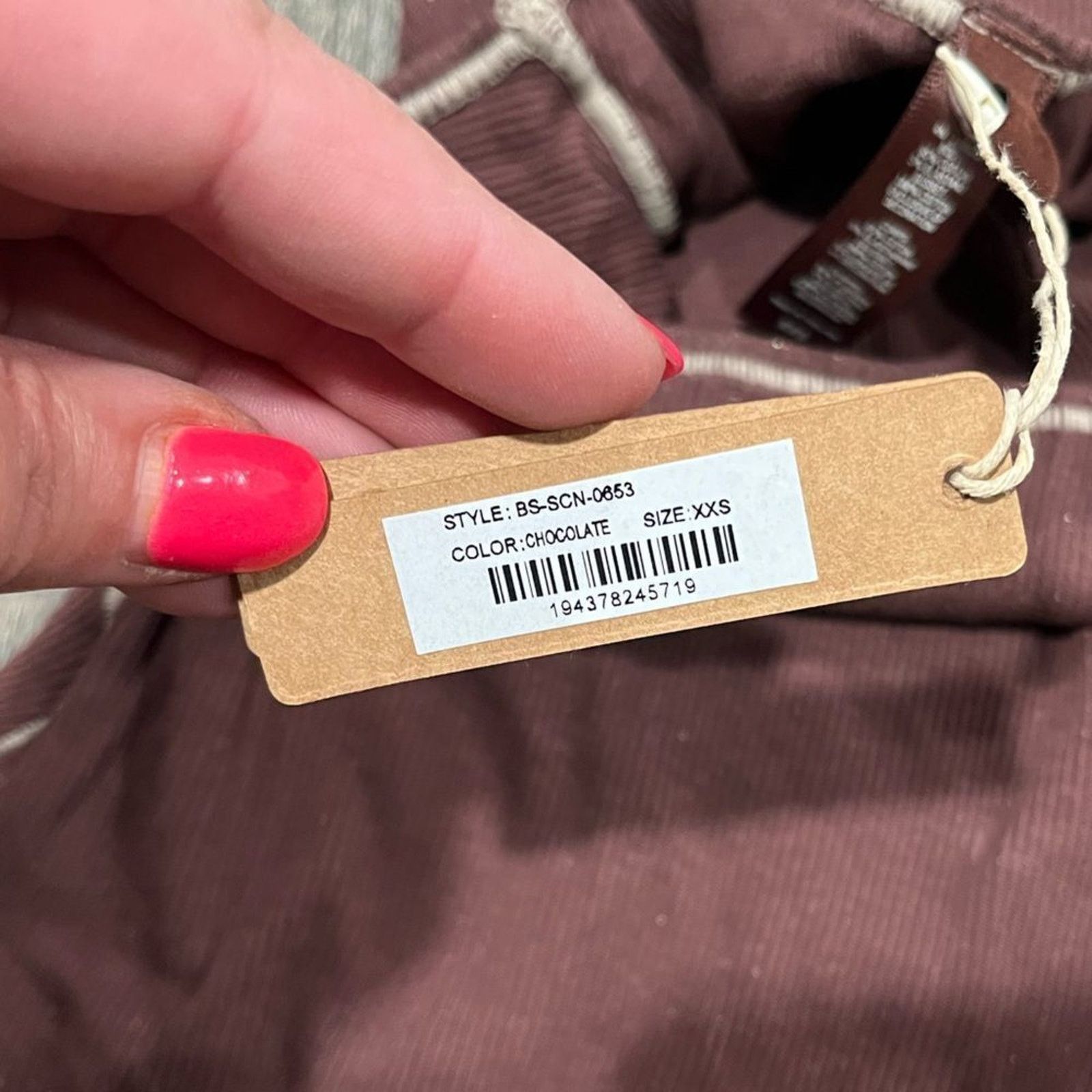 SKIMS NWT Skims Ribbed Stretch Cotton Bodysuit Chocolate Size XXS Size XS / US 0-2 / IT 36-38 - 4 Thumbnail