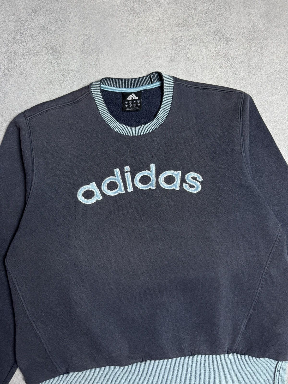 Adidas Adidas Vintage Big Logo Crewneck Cotton Boxy Sweatshirt Size US M / EU 48-50 / 2 - 3 Thumbnail