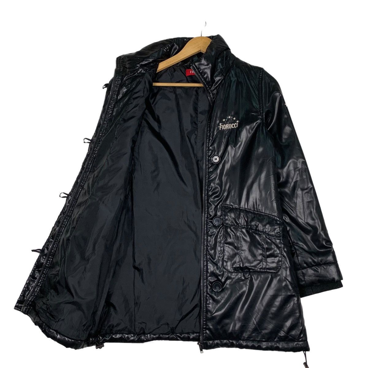 Fiorucci FLORUCCI Small Logo Black Puffer Down Youth Jacket #0971-C43 Size XXS / US 00 / IT 34 - 7 Thumbnail