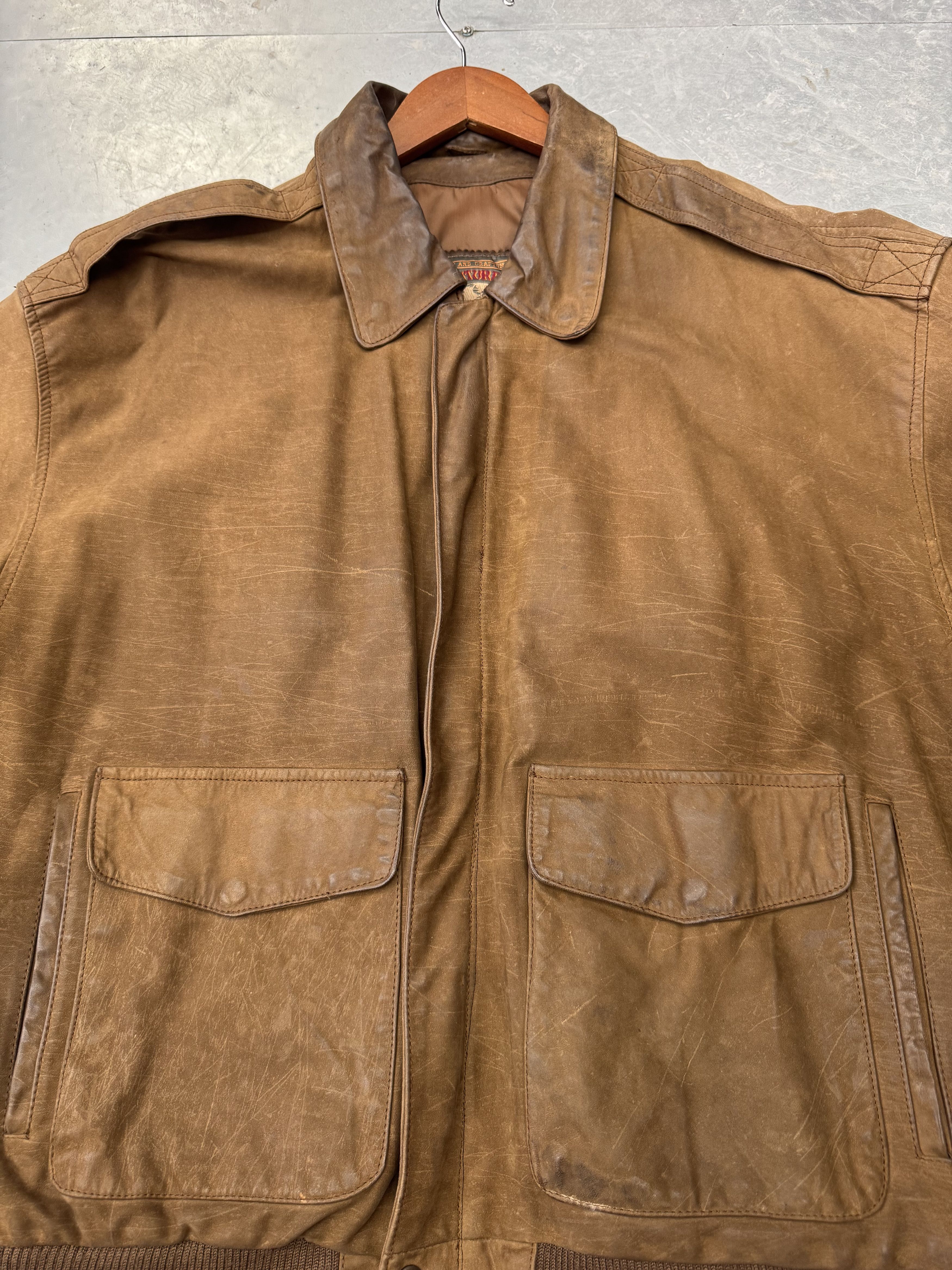 Adventure Bound Vintage Aviator Jacket Size US XL / EU 56 / 4 - 2 Thumbnail