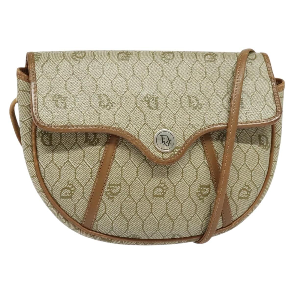 Dior DIOR Honeycomb Canvas Shoulder Bag Pvc Beige Gold Size ONE SIZE - 1 Thumbnail