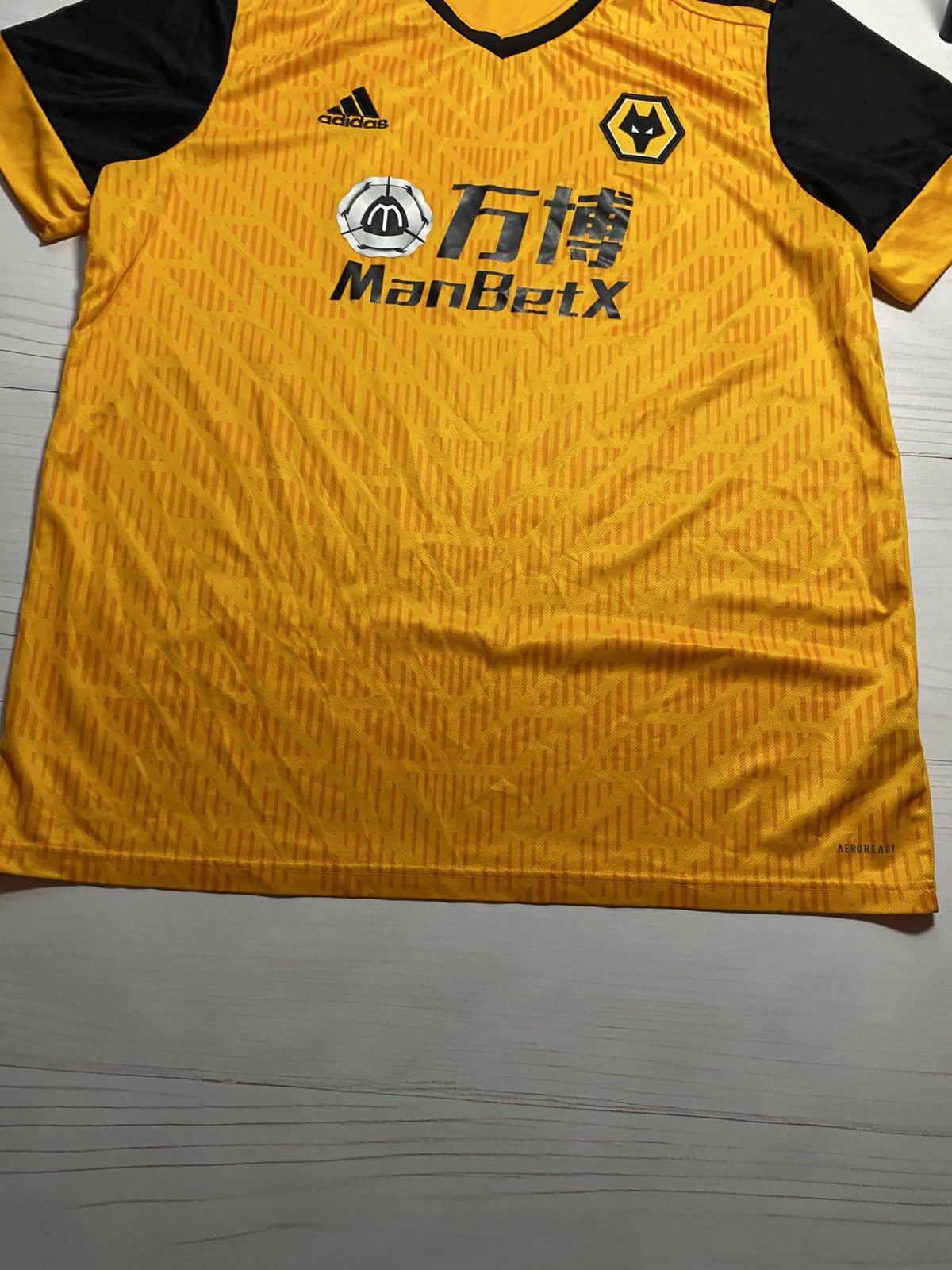 Adidas Adidas Wolverhampton Wanderers 2020/21 home soccer jersey Size US XL / EU 56 / 4 - 6 Thumbnail