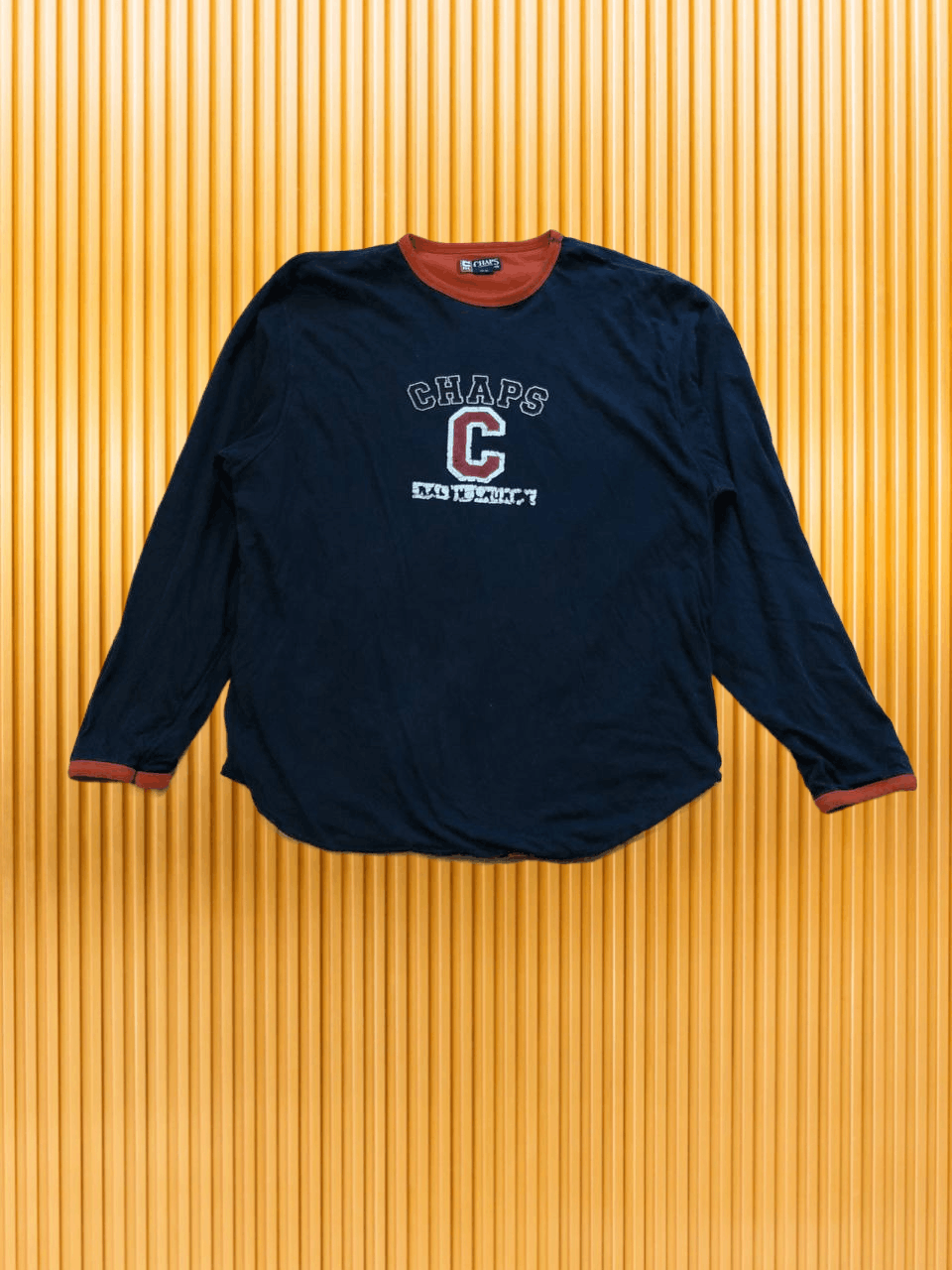 Chaps Ralph Lauren Chaps Ralph Lauren Reversible Shirt Blue Orange Logo 90s Size US XL / EU 56 / 4 - 1 Thumbnail