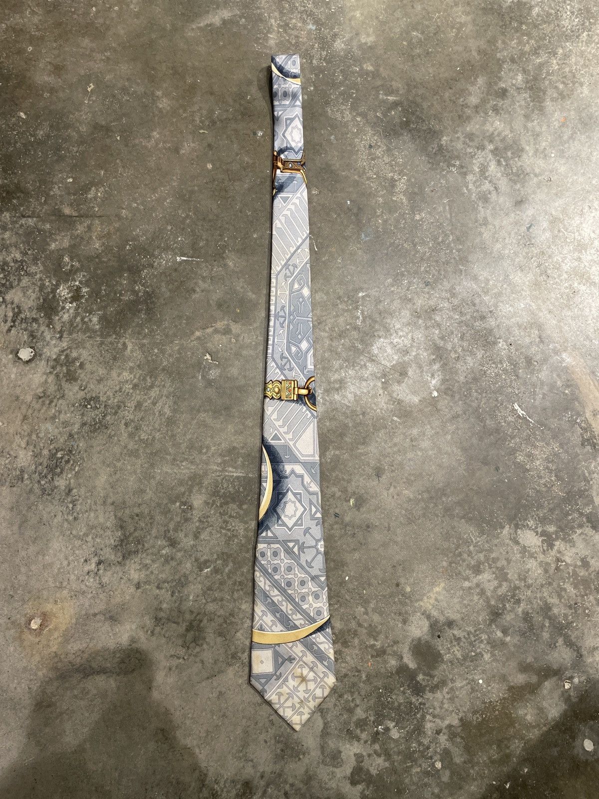 Hermes Vintage hermes tie Size ONE SIZE - 2 Thumbnail