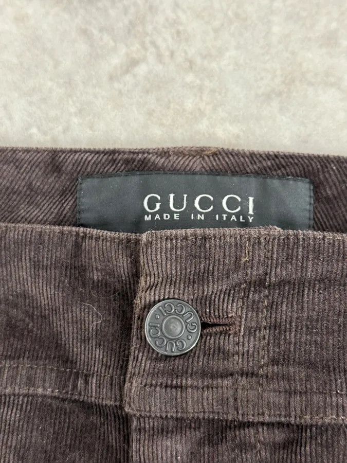 Gucci Gucci Cozy Brown Velvet Pants Size US 34 / EU 50 - 10 Thumbnail
