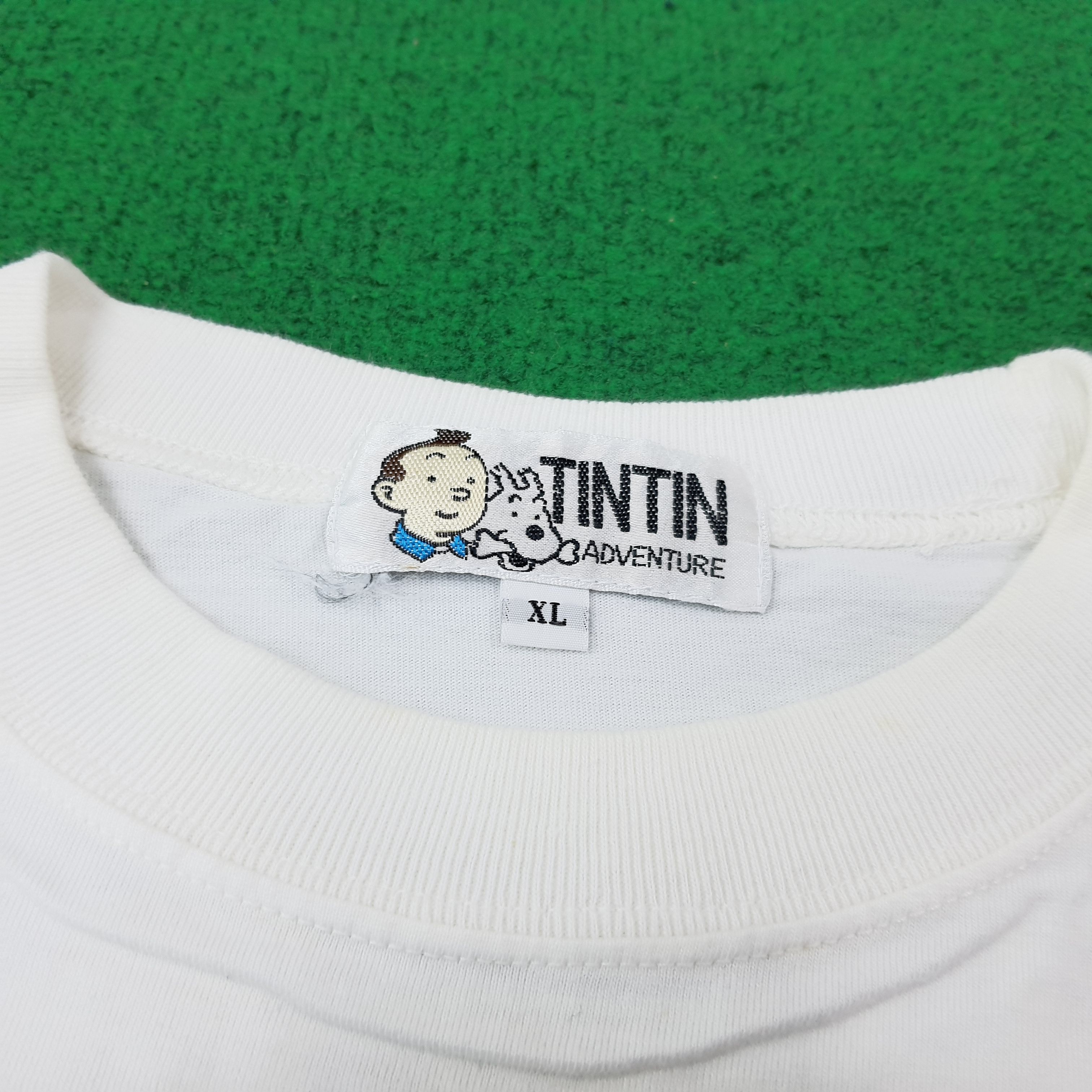 Vintage Vintage Adventure of Tintin The Blue Lotus Tshirt C259N5 Size US L / EU 52-54 / 3 - 5 Thumbnail