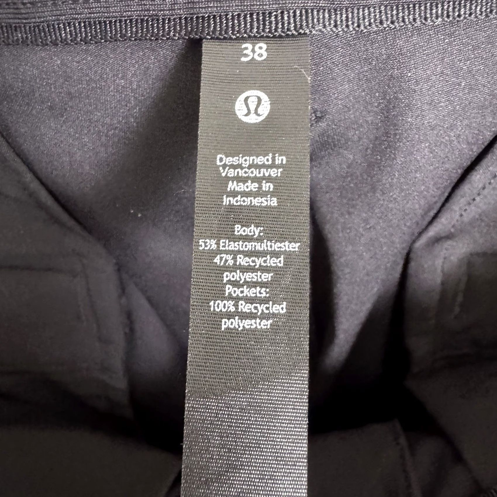 Lululemon Lululemon Commission Pant Men 38x29 Chino Flat Front 5-Pocket Solid Black Warpstreme ABC Tech LM5AEYS Size US 38 / EU 54 - 6 Thumbnail