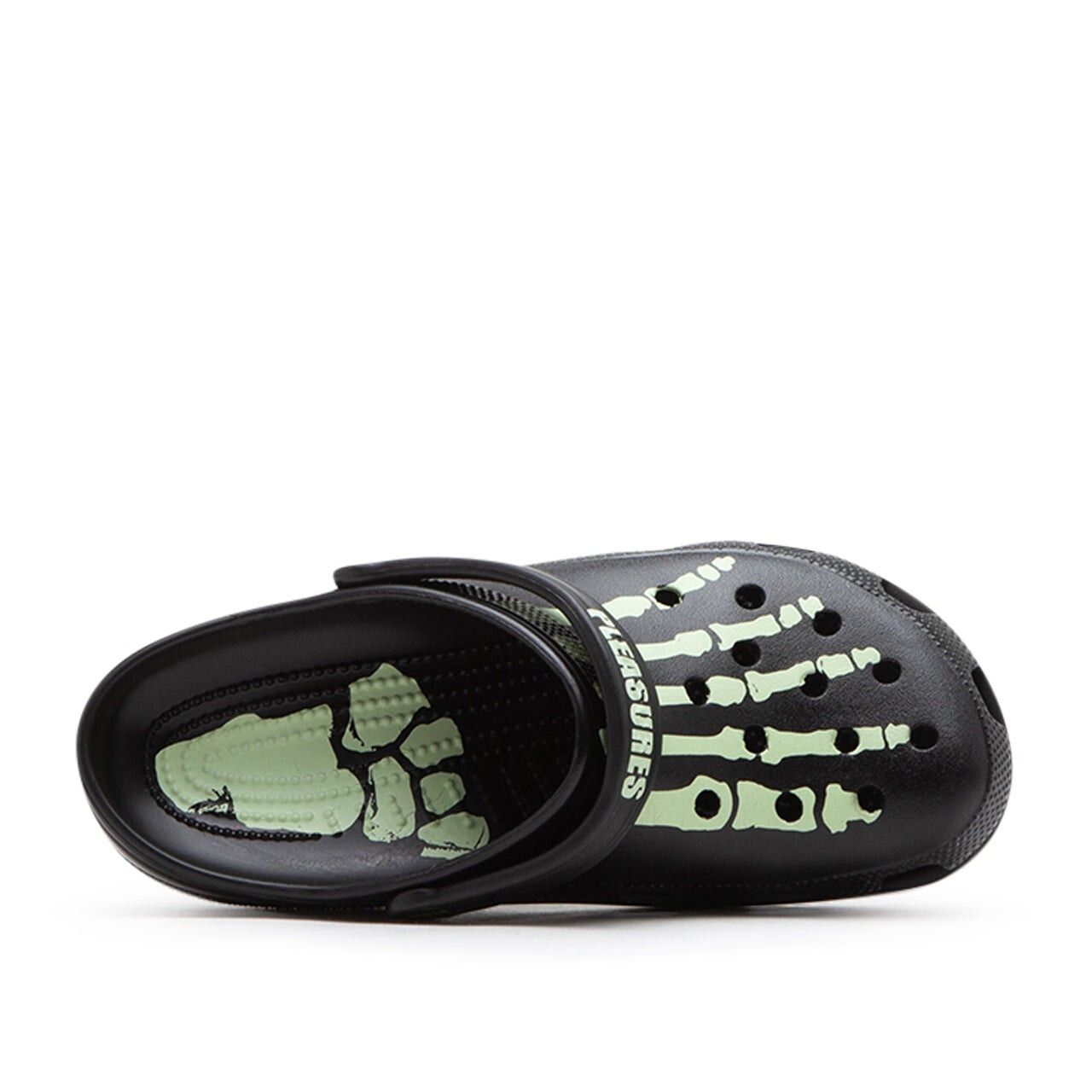 Crocs × Pleasures Skeleton Glow Clogs - Pleasures x Crocs Sandals Black Slides Size US 8 / EU 41 - 8 Thumbnail