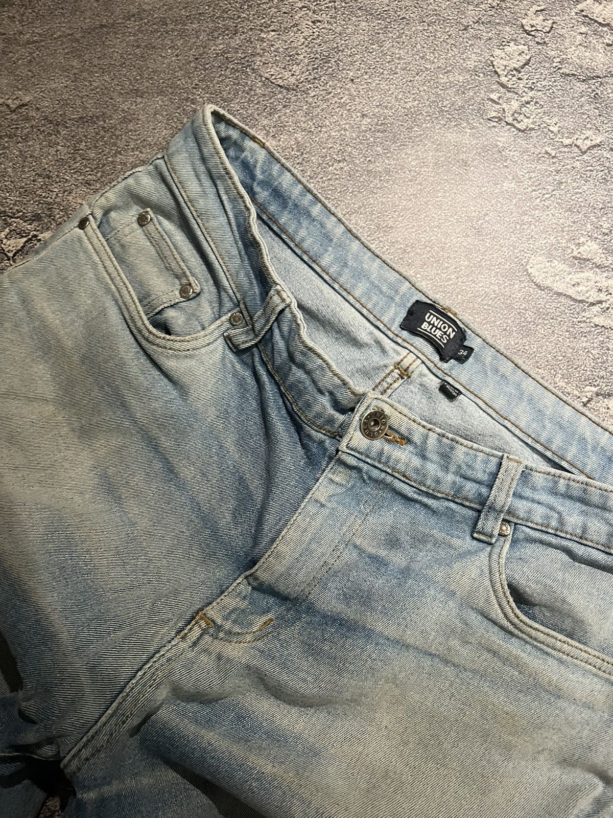 Vintage SWAG Destroyed Baggy Light Blue Vintage Jeans Size US 36 / EU 52 - 5 Thumbnail