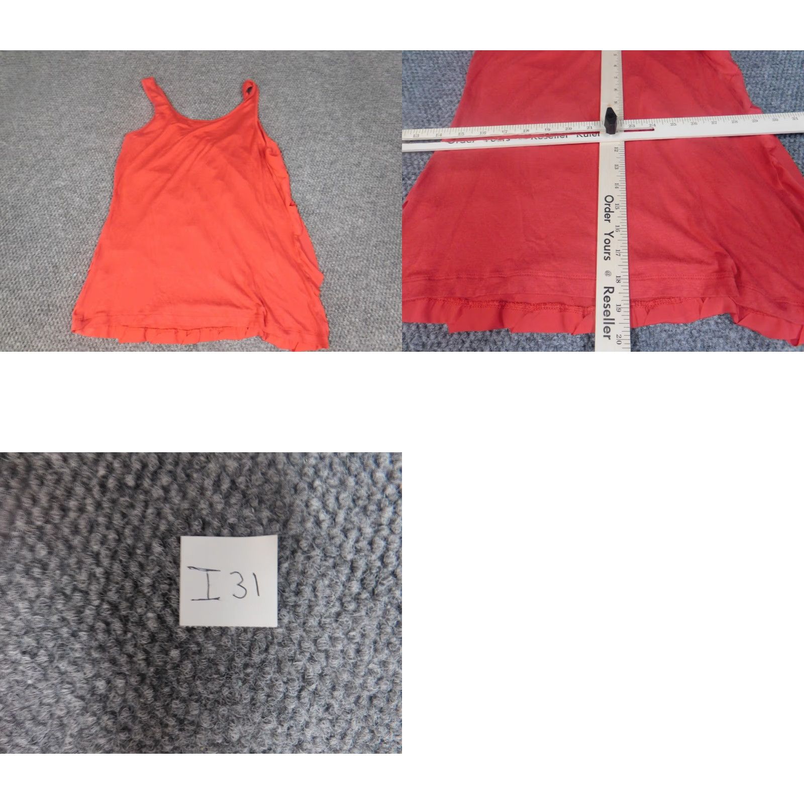 Apt. 9 Apt. 9 Blouse Women M Red Cap Sleeve Crew Neck Pullover Ruffle Button Solid Rayon Casual Basic Stretch Size M / US 6-8 / IT 42-44 - 9 Thumbnail