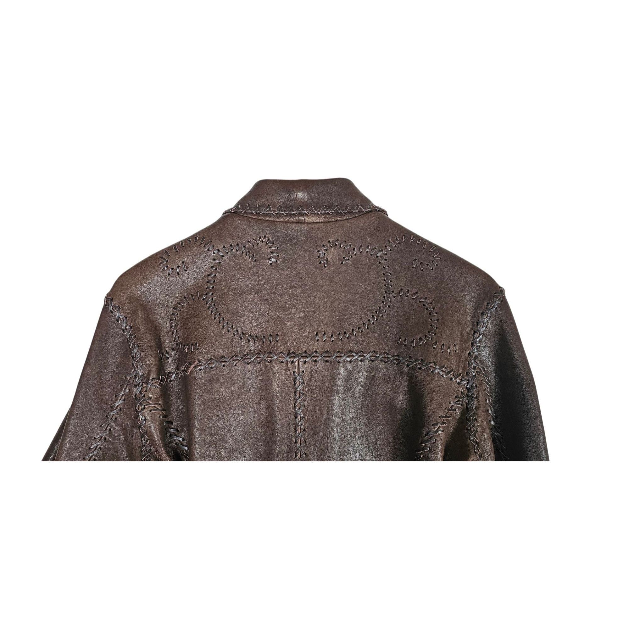 Stitch's Jeans Leather Jacket Tailored Decorative Size M / US 6-8 / IT 42-44 - 10 Thumbnail
