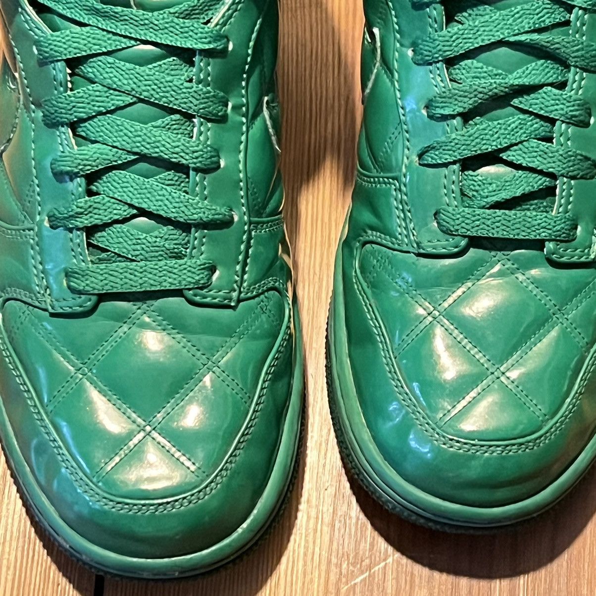 Nike × Supreme Supreme x Nike Dunk Hi Quilted “Green” Olympic Pack Size US 8 / EU 41 - 8 Thumbnail