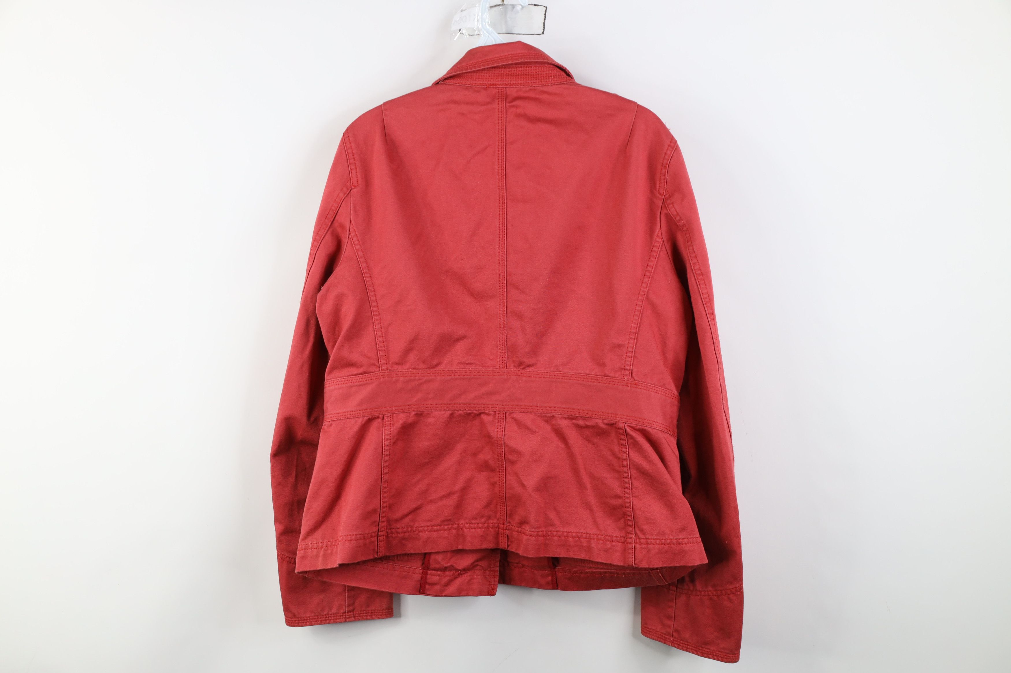 J.Crew Vintage J Crew Military Style Button Jacket Pink Cotton Size M / US 6-8 / IT 42-44 - 14 Thumbnail