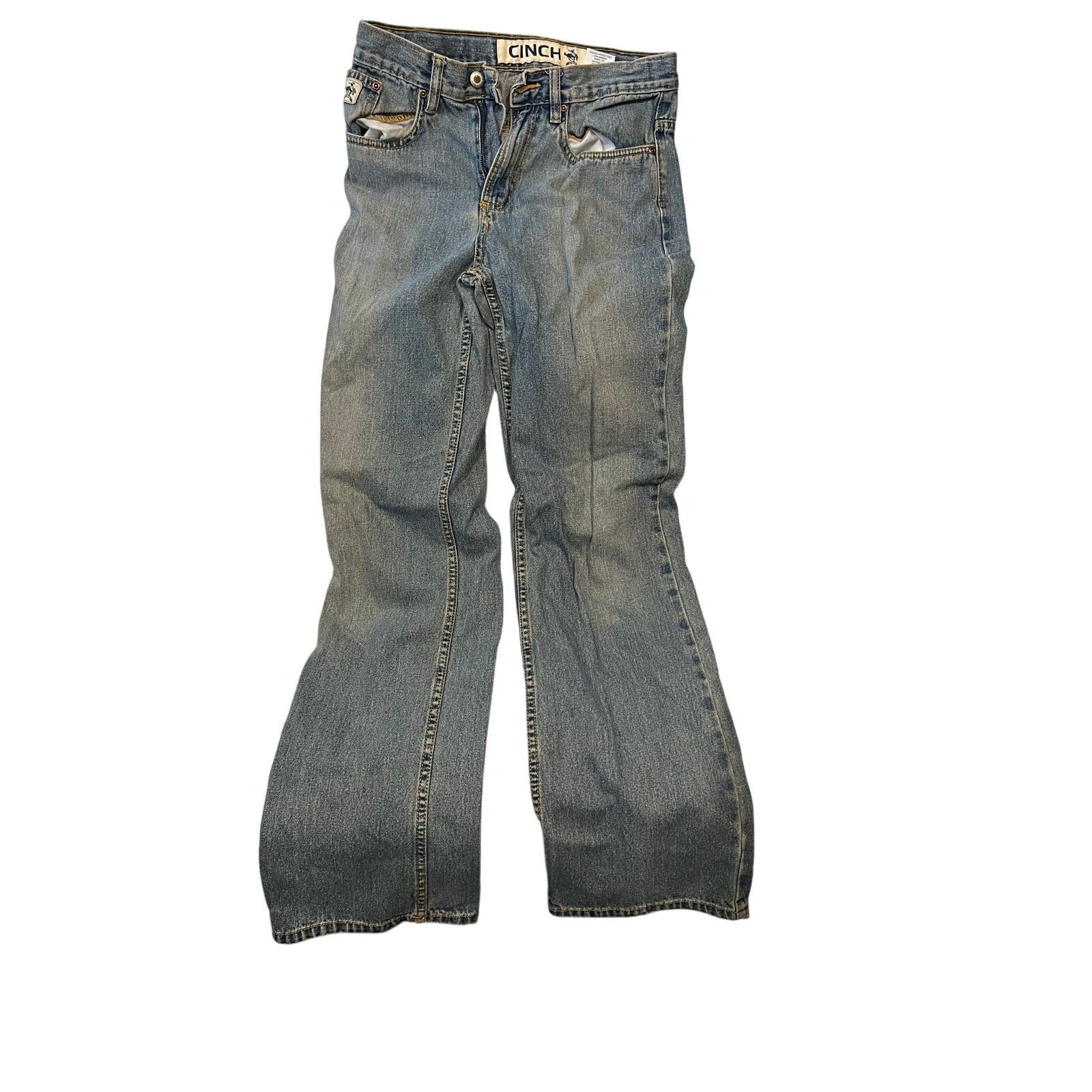 CINCH Cinch Boxy Relaxed Flared Leg Blue Jeans Womans 18S Size 40" / US 18 - 1 Thumbnail