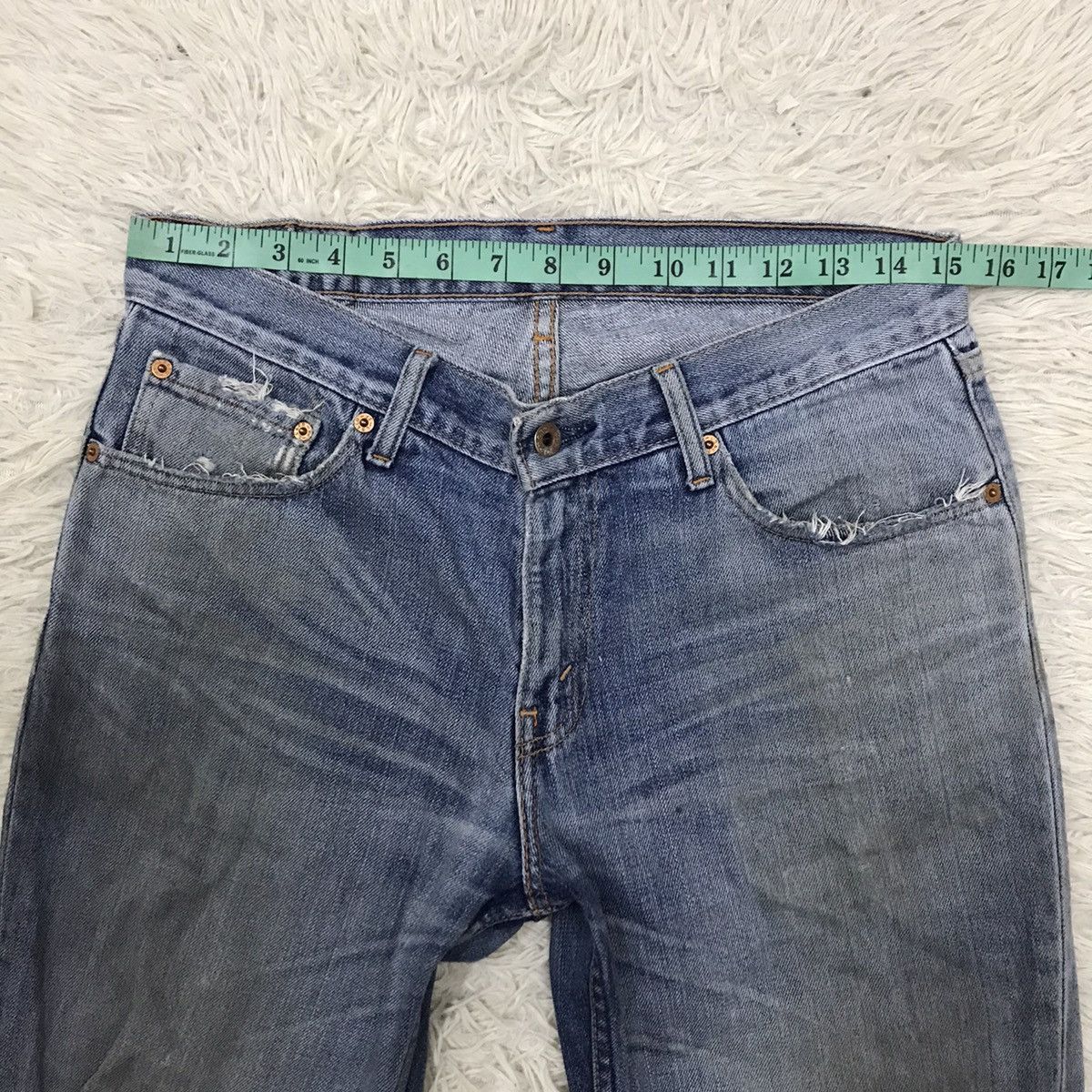 Levi's Vintage Clothing × Vintage Vintage Levis Lot 552 Straight Cut Distressed Jeans Size US 30 / EU 46 - 18 Thumbnail