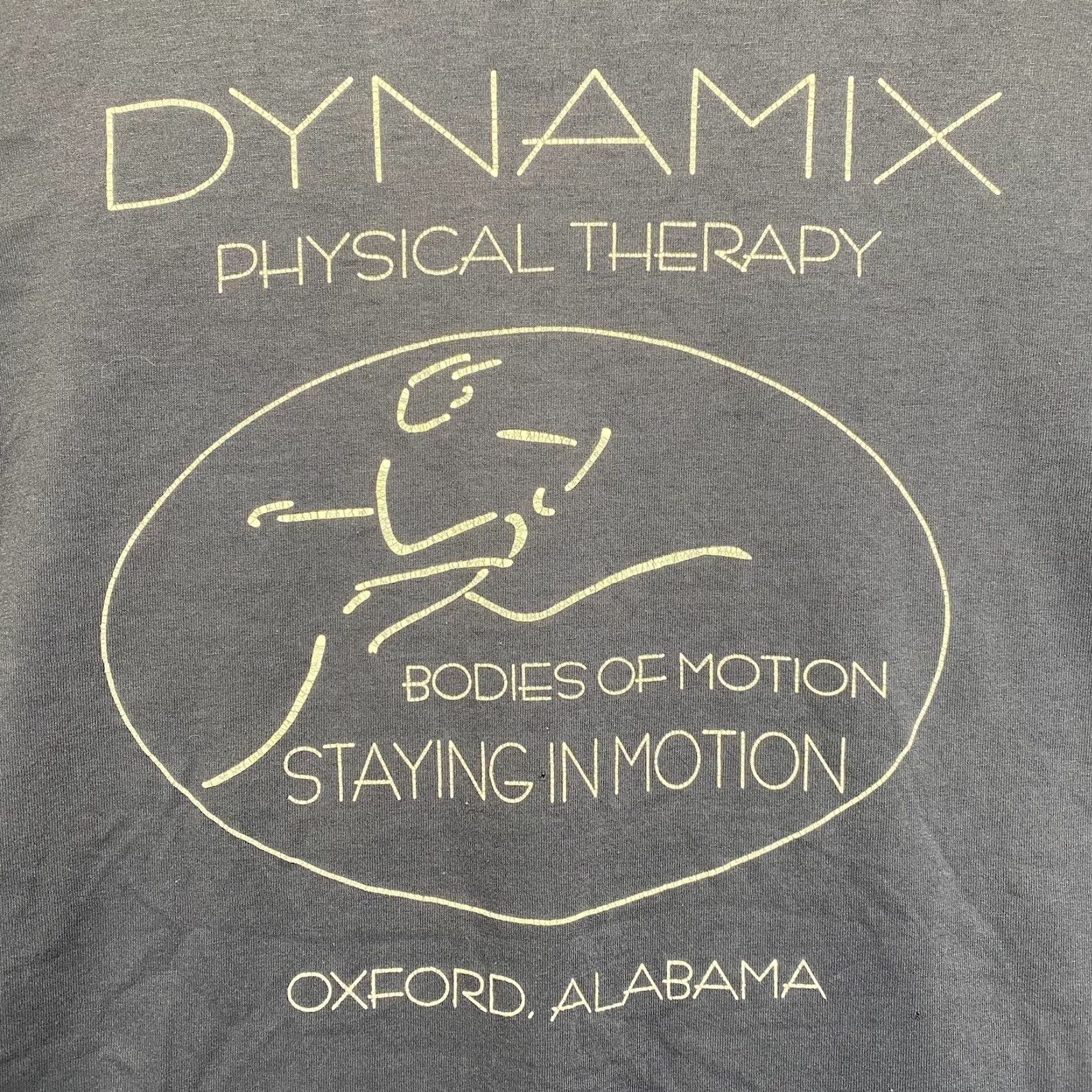 Fruit Of The Loom VINTAGE Fruit of the Loom T-Shirt Men Large Blue 90s PT Bodies Of Motion DYNAMIX Graphic Print USA Health Slim Fit Crew Neck Short Sleeve Size US L / EU 52-54 / 3 - 2 Thumbnail