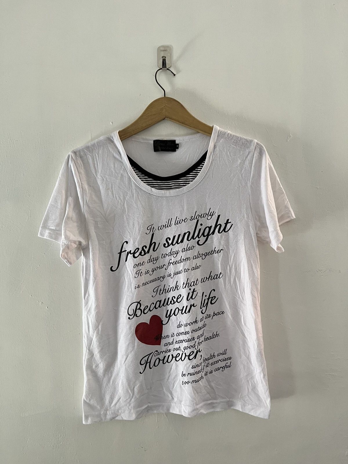 Hysteric Glamour Baumere double layers poem tshirt Size US M / EU 48-50 / 2 - 1 Thumbnail
