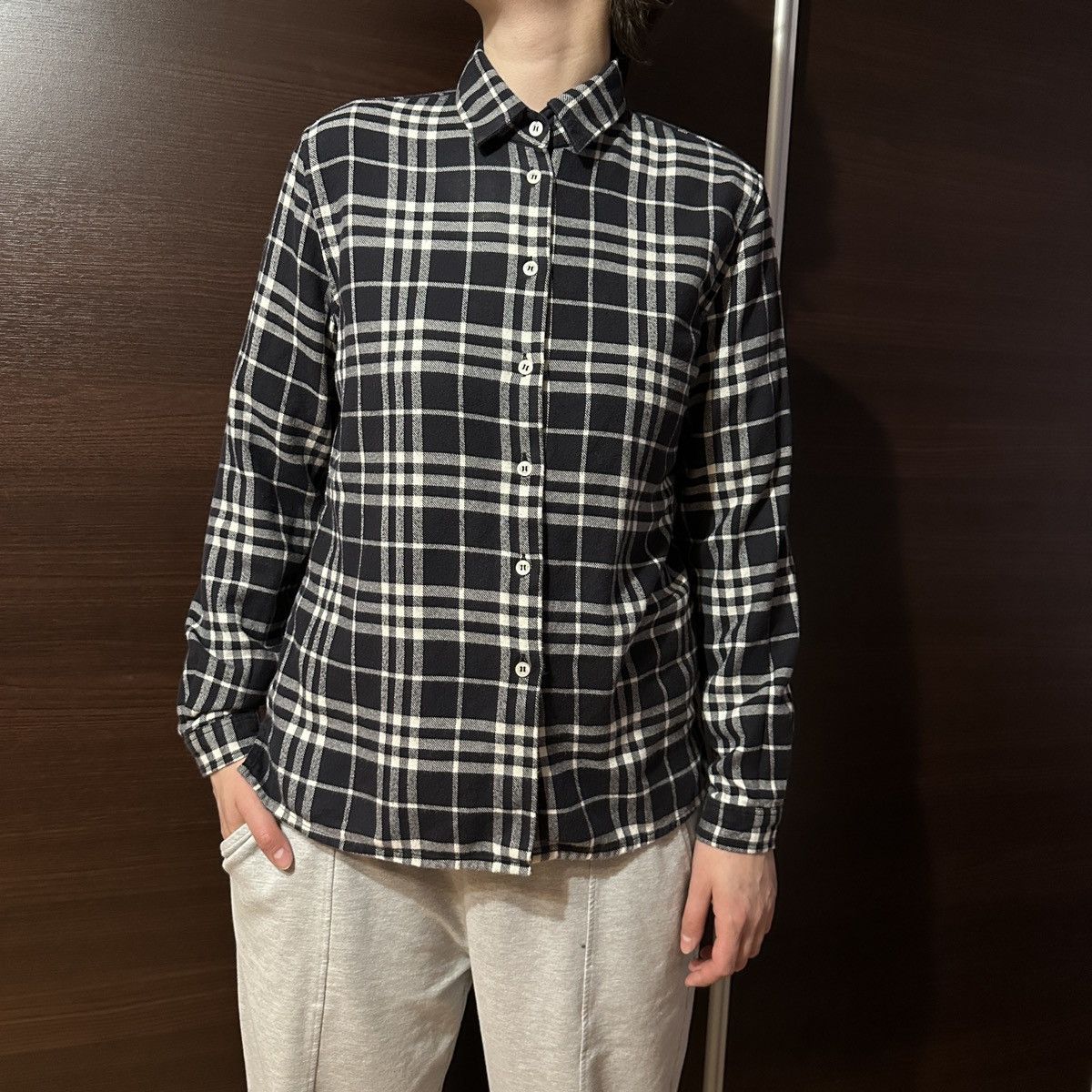 Burberry Vintage Burberry London Flannel Nova Check Shirt Button Up M Size M / US 6-8 / IT 42-44 - 2 Thumbnail