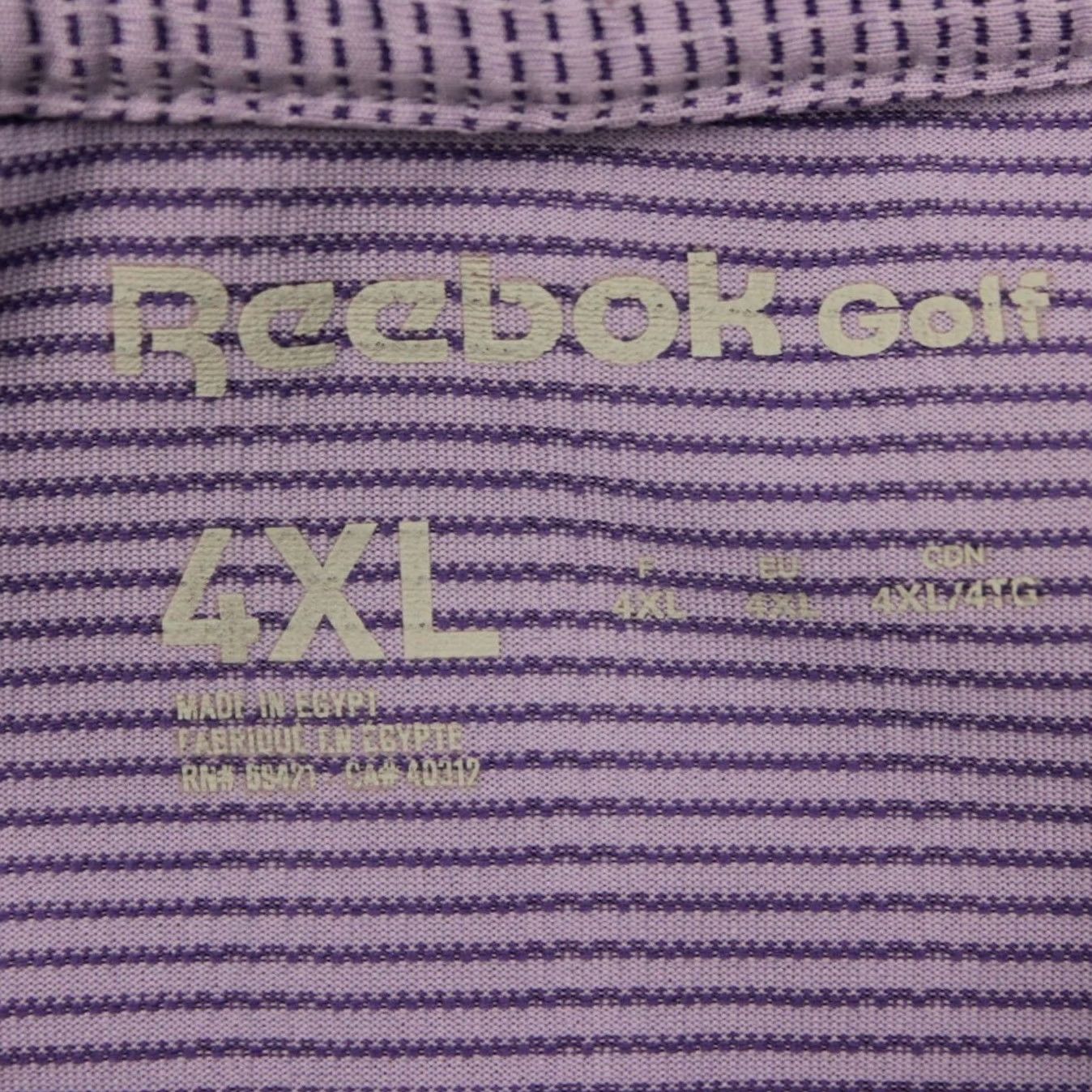 Reebok Reebok Golf Polo Shirt Men 4XL XXXXL Purple 100% Polyester Short Sleeve Pullover Size US XXL / EU 58 / 5 - 7 Thumbnail