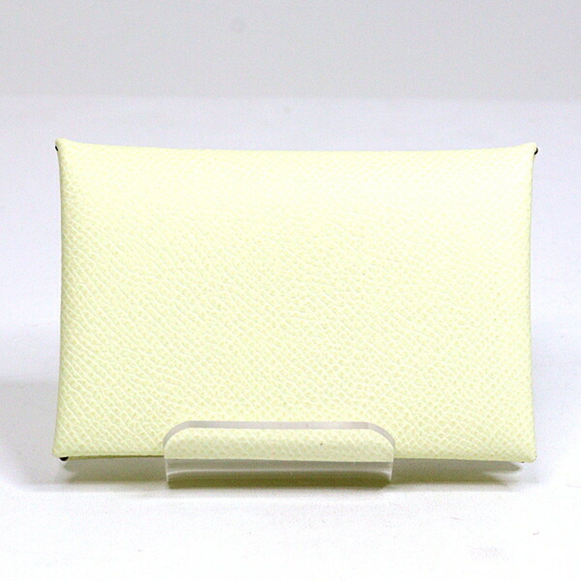 Hermes Hermes Calvi card case coin Epson Jaune Milton W stamp Made in 2024 Unused Size ONE SIZE - 1 Thumbnail