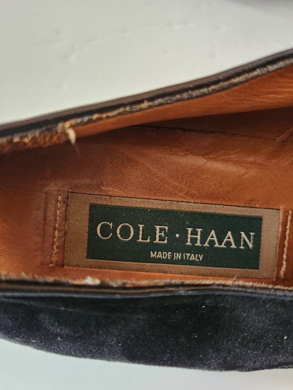 Cole Haan Cole haan men's black suede dress shoes size:9 made in Italy Size US 9 / EU 42 - 3 Thumbnail