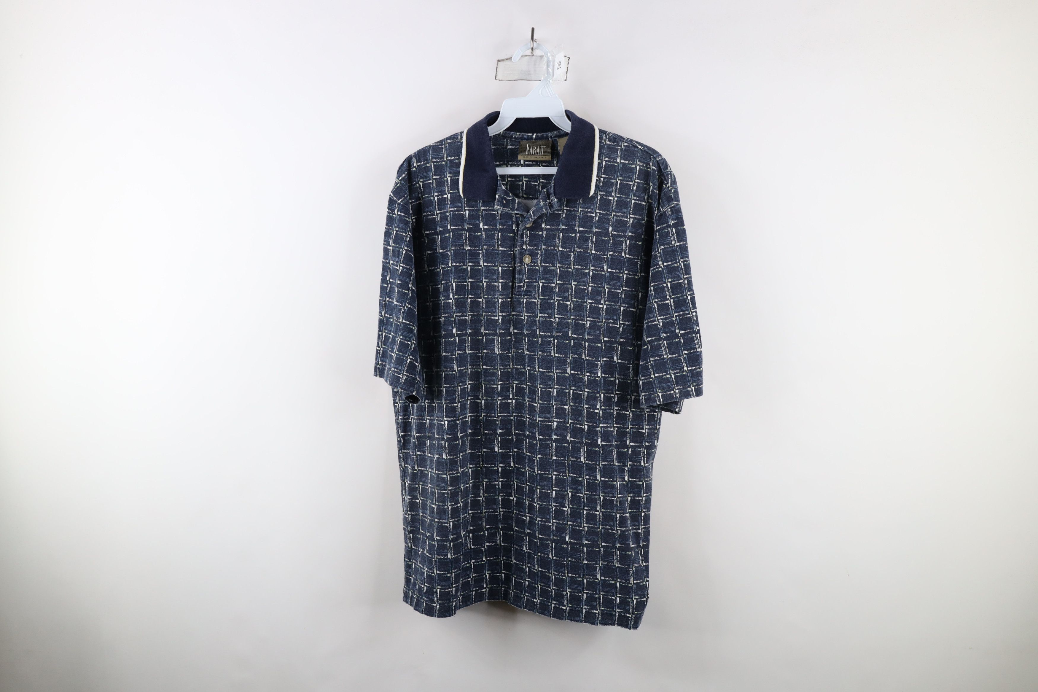 Vintage Vintage 90s Streetwear Checkered Collared Golf Polo Shirt Size US M / EU 48-50 / 2 - 1 Thumbnail