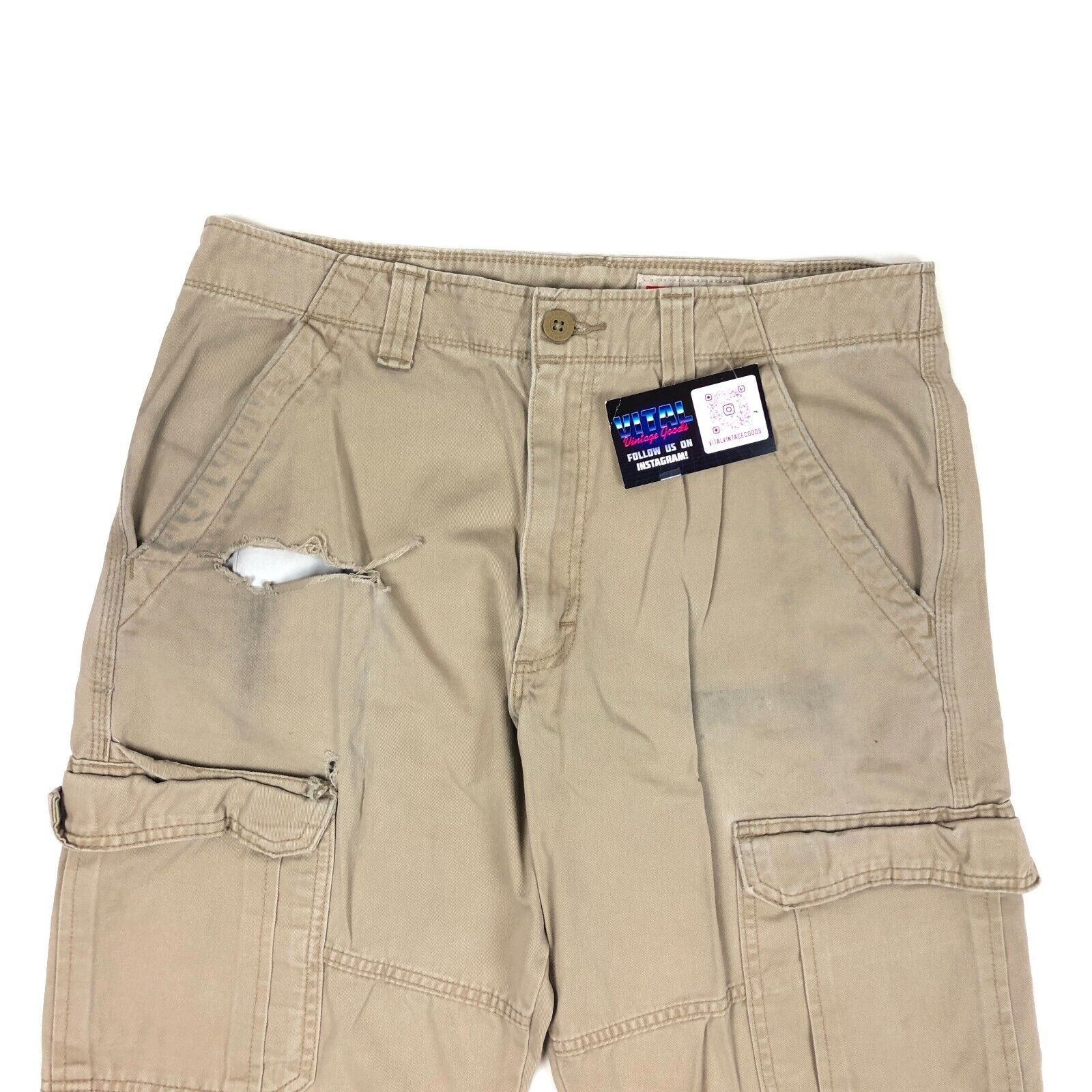 Wrangler Wrangler Relaxed Fit Tan Brown Cargo Pants size 32x34 B2 Size US 32 / EU 48 - 2 Thumbnail