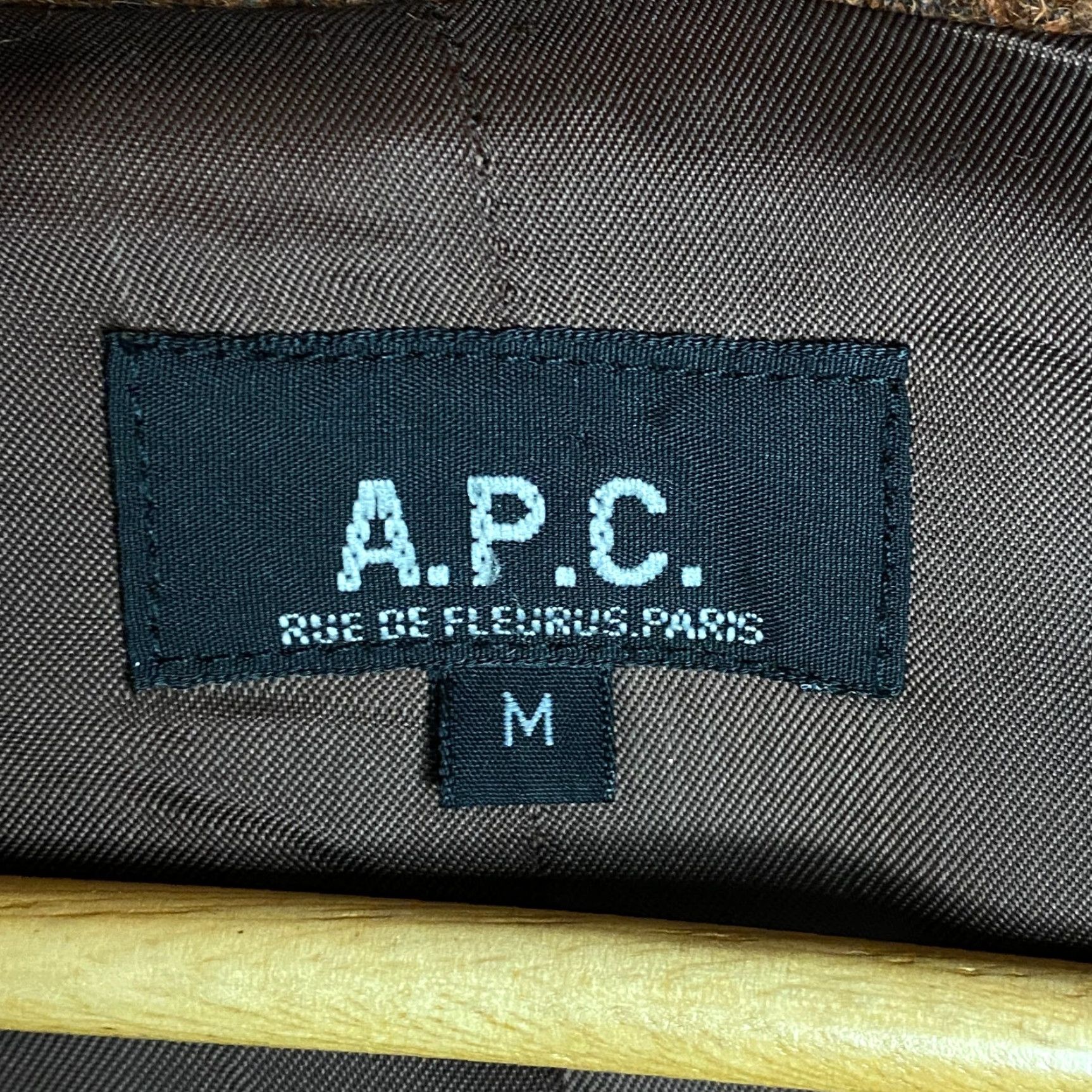 A.P.C. VINTAGE APC Jacket Women Wool Brown Size M overcoat Size M / US 6-8 / IT 42-44 - 5 Thumbnail