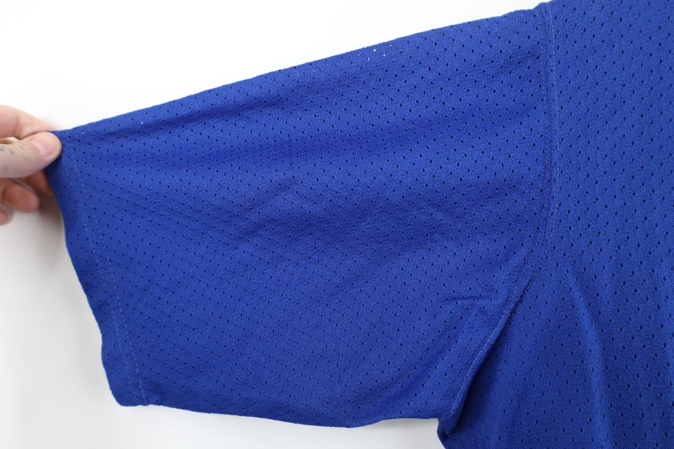 Vintage Vintage 50s Mesh 1/4 Zip Jersey Collared Polo Shirt Blue USA Size US XL / EU 56 / 4 - 10 Thumbnail
